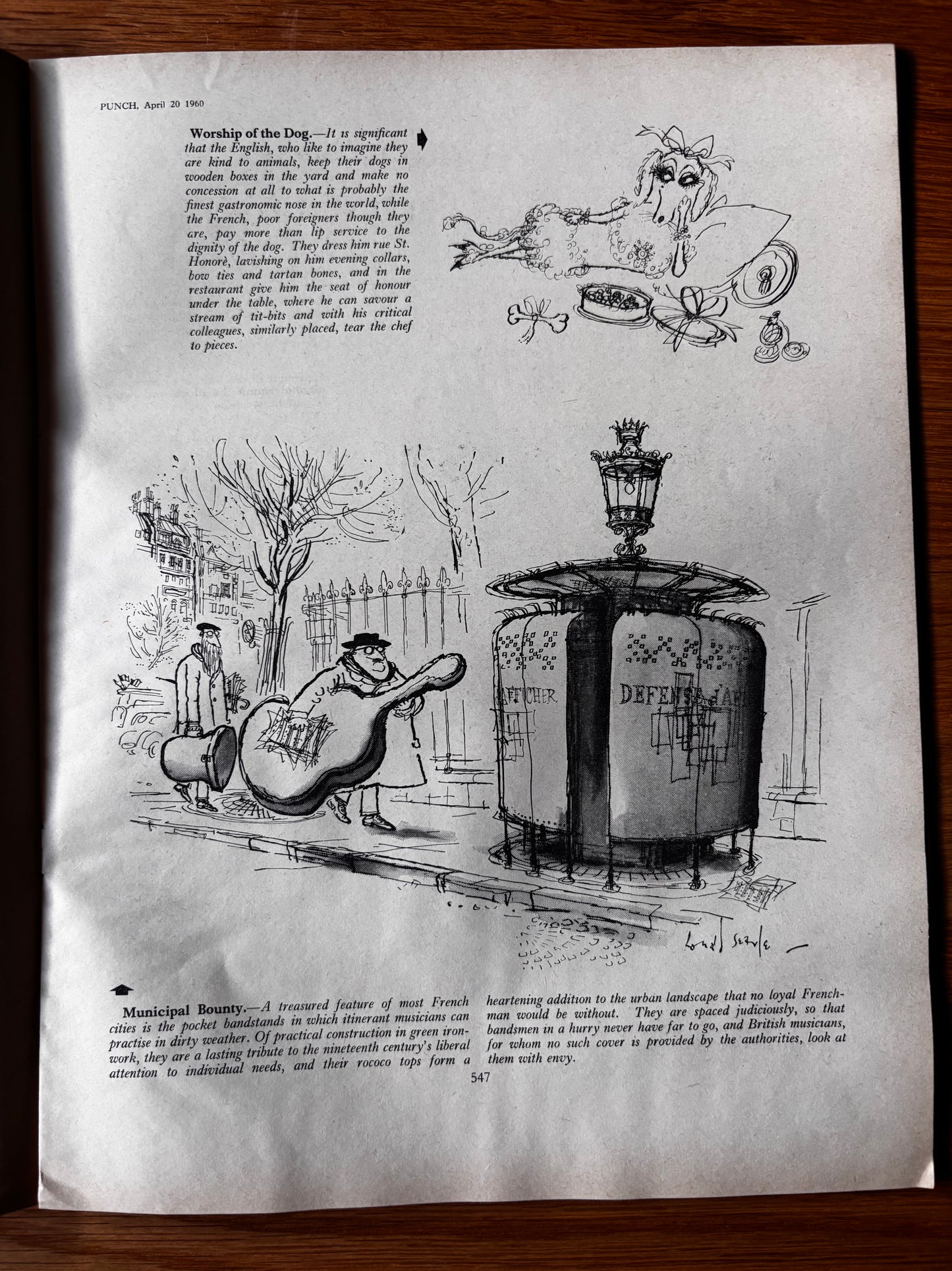 Leslie Wood PUNCH MAGAZINE April 20 1960 SHAKESPEARE RSC STRATFORD