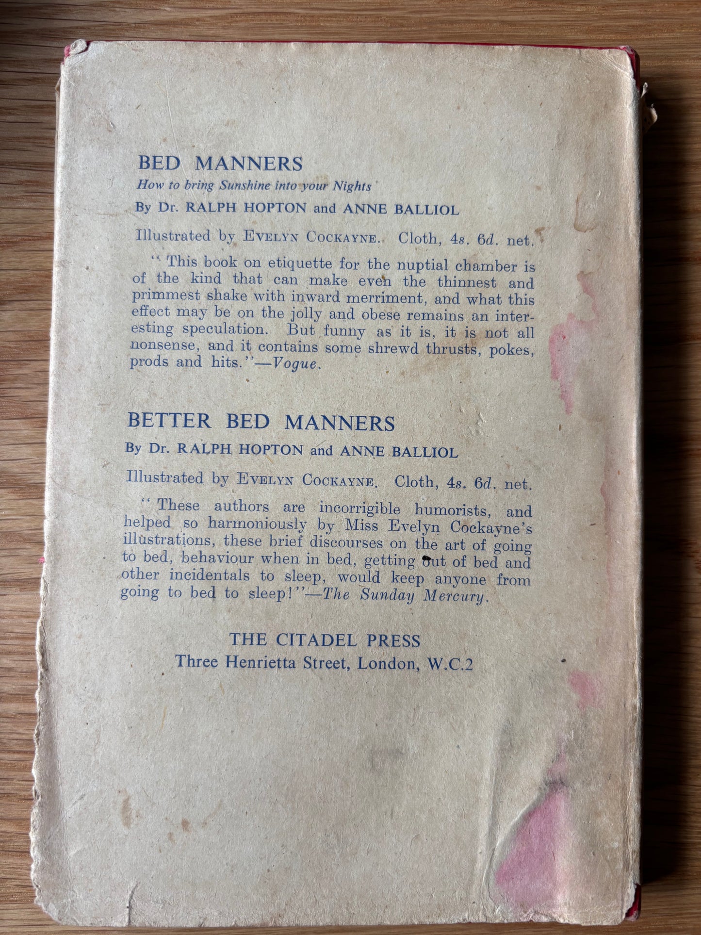 Cipes Pineles LIVE ALONE AND LIKE IT HB DJ 1947 Marjorie Hillis CITADEL PRESS