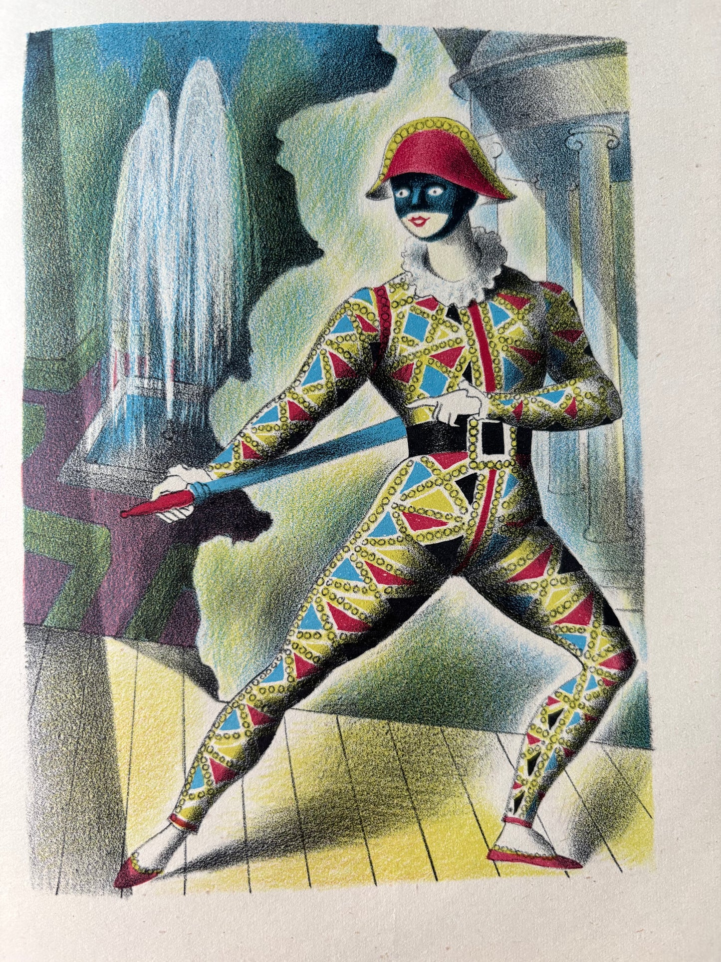 Clarke Hutton HARLEQUINADE 1943 1st Ed Chatto & Windus ILLUSTRATED Clowns Columbine