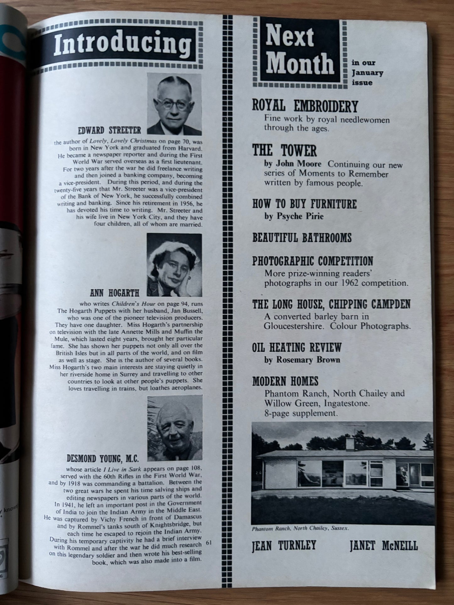 Val Biro HOMES AND GARDENS CHRISTMAS Magazine December 1962 ILLUSTRATED