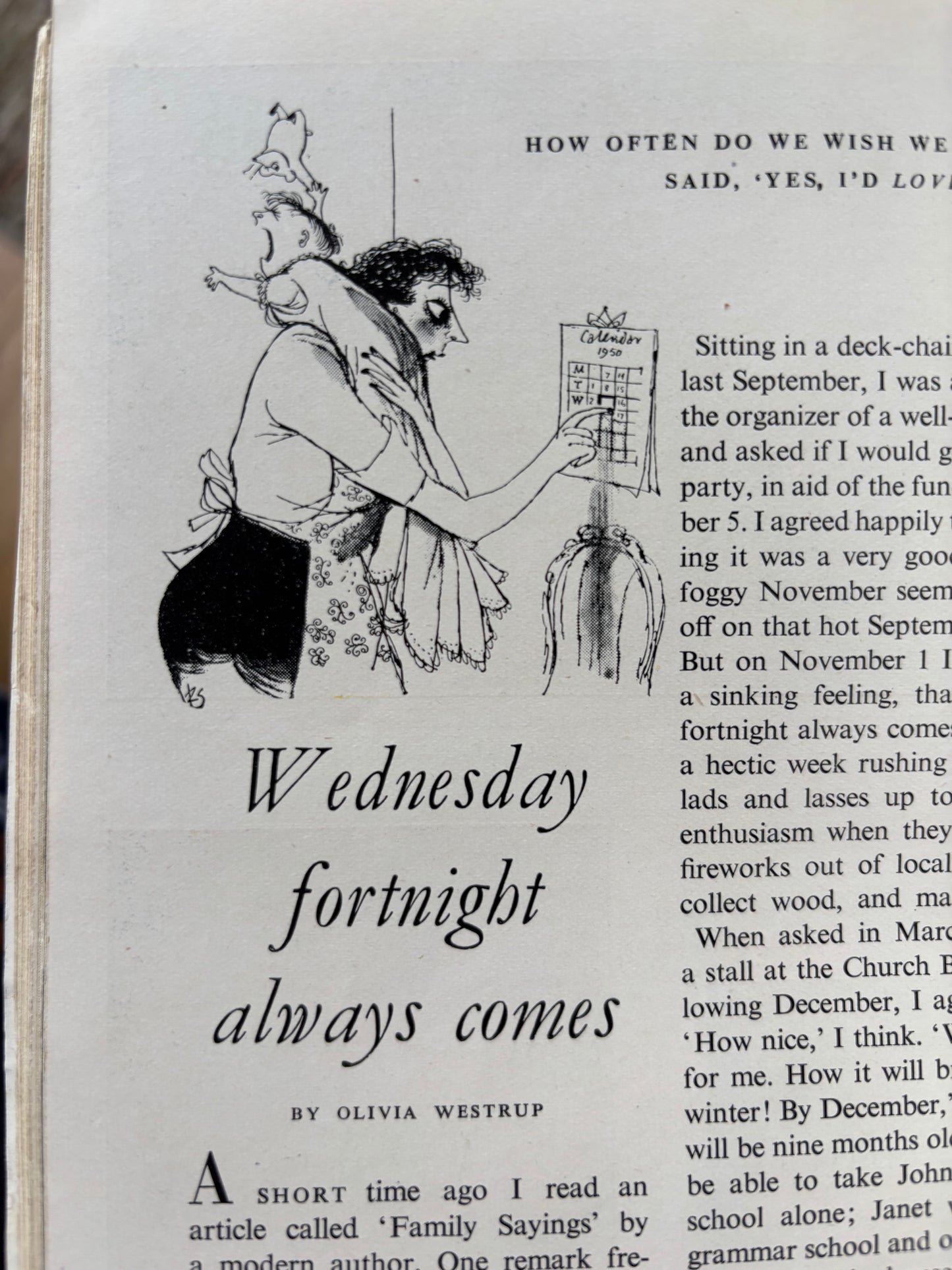 HOUSEWIFE Magazine September 1950 Illustrated Recipes ARDIZZONE