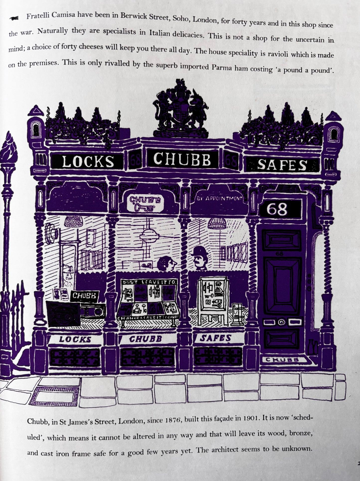 John Griffiths 1950’s Illustrated MOTIF 3 Shenval Press 1959 Lithographs Shopfronts