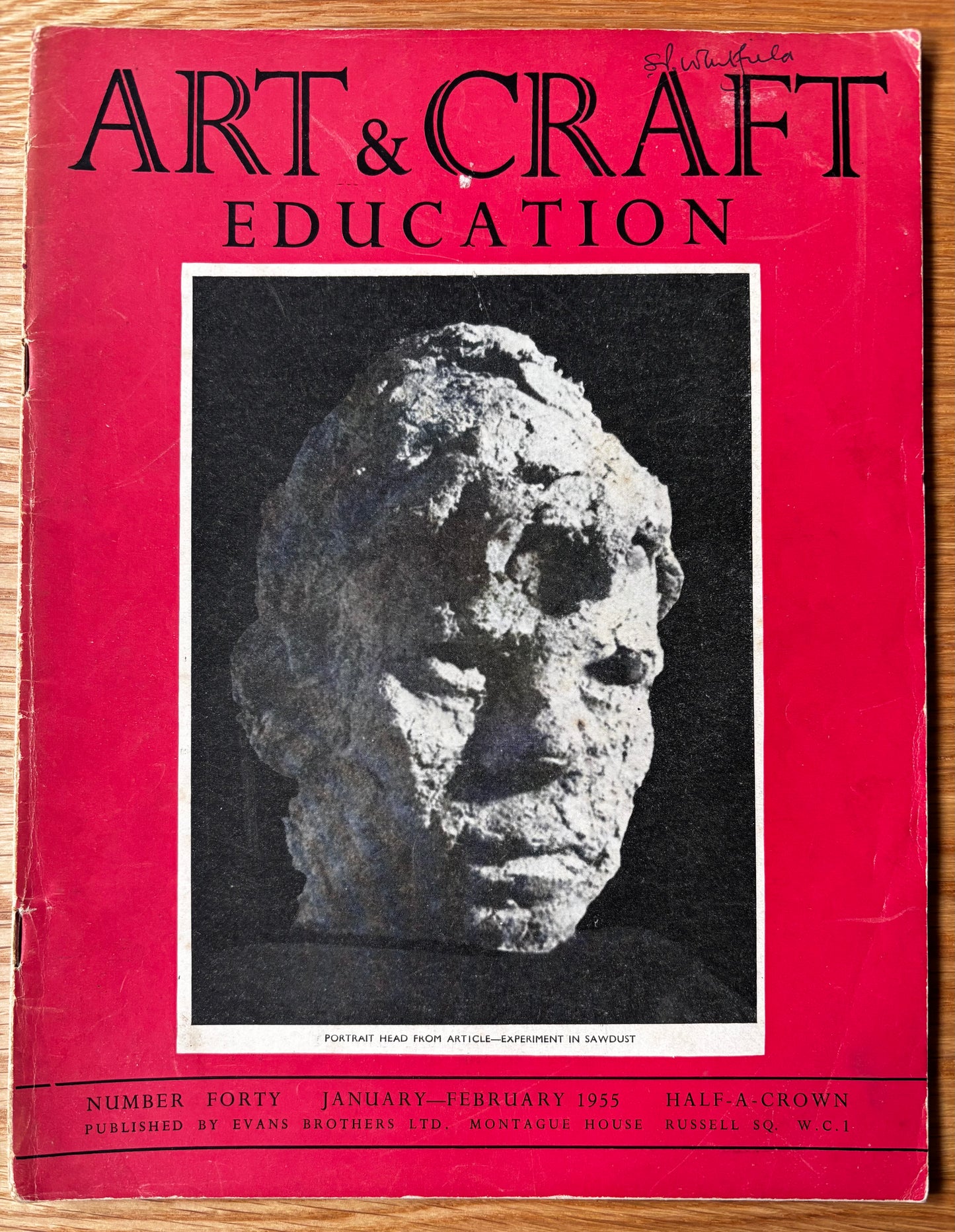 Vintage ART AND CRAFT EDUCATION CHRISTMAS MAGAZINE January 1955 School Crafts CHILD