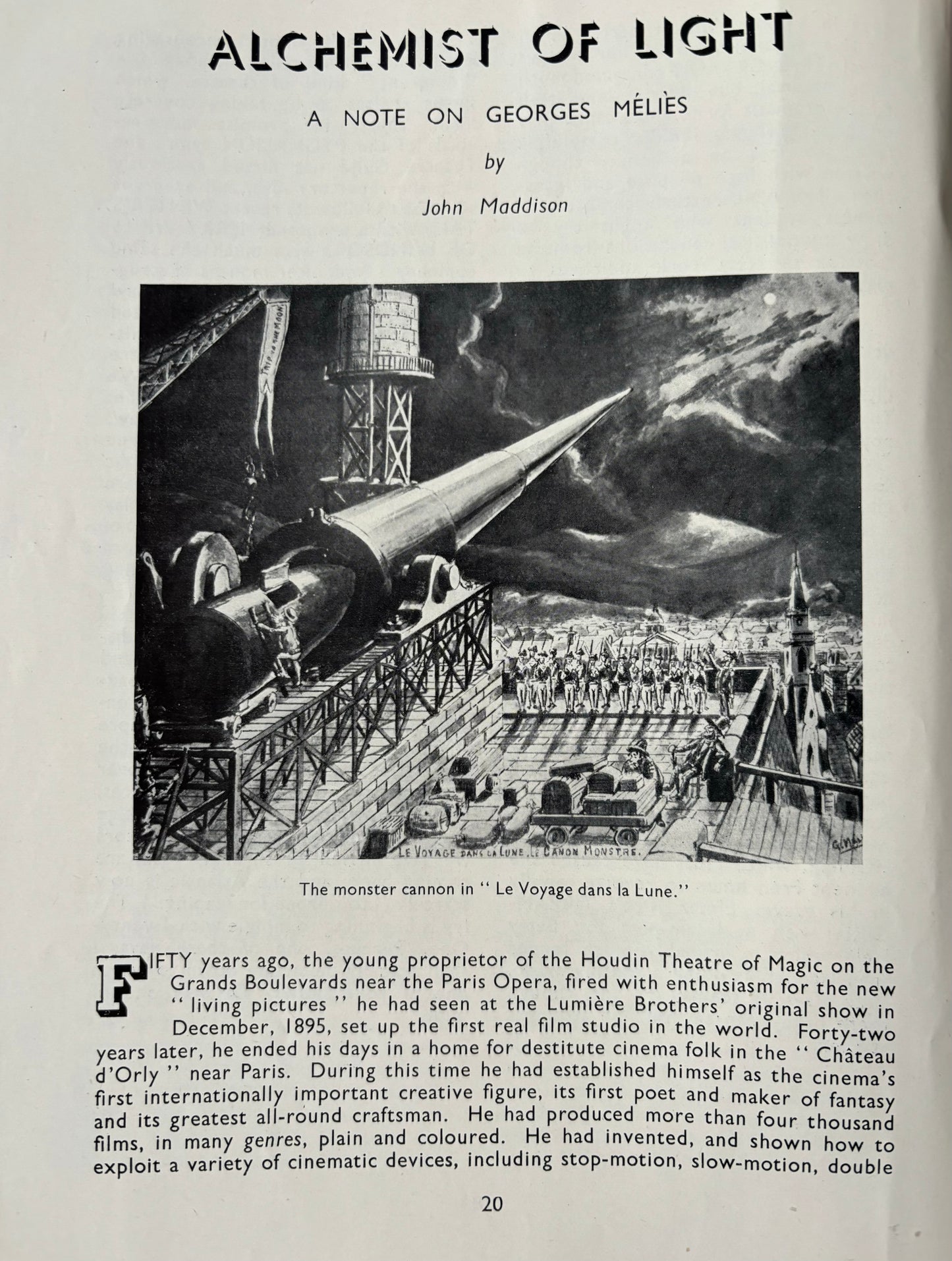 Irene Coultous THEATRE Magazine 1946 TOY THEATRE POLLOCK'S Bradford Civic Playhouse