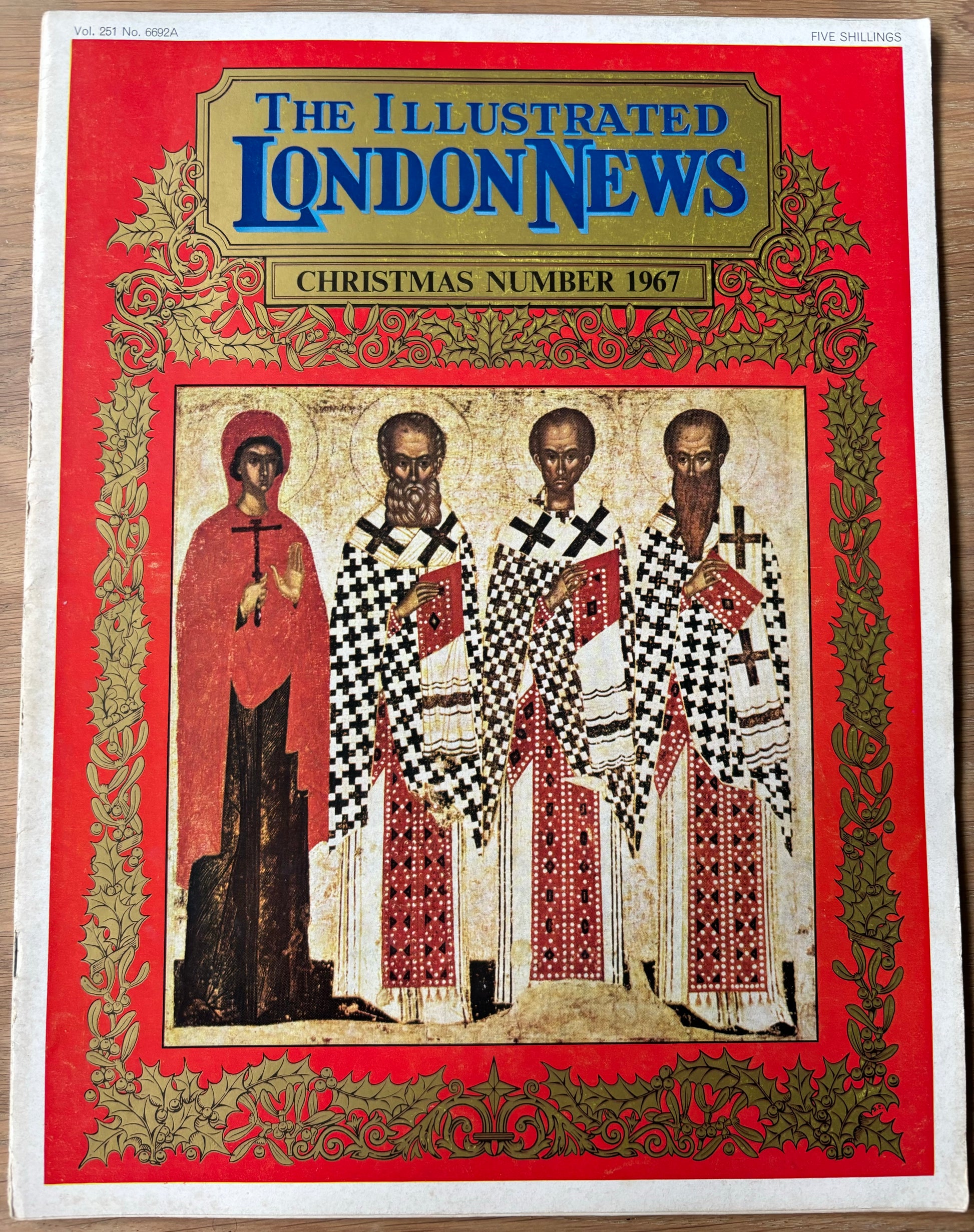 Christmas Number ILLUSTRATED LONDON NEWS MAGAZINE 1967 Ionicus Map Of London - transpontinebooks