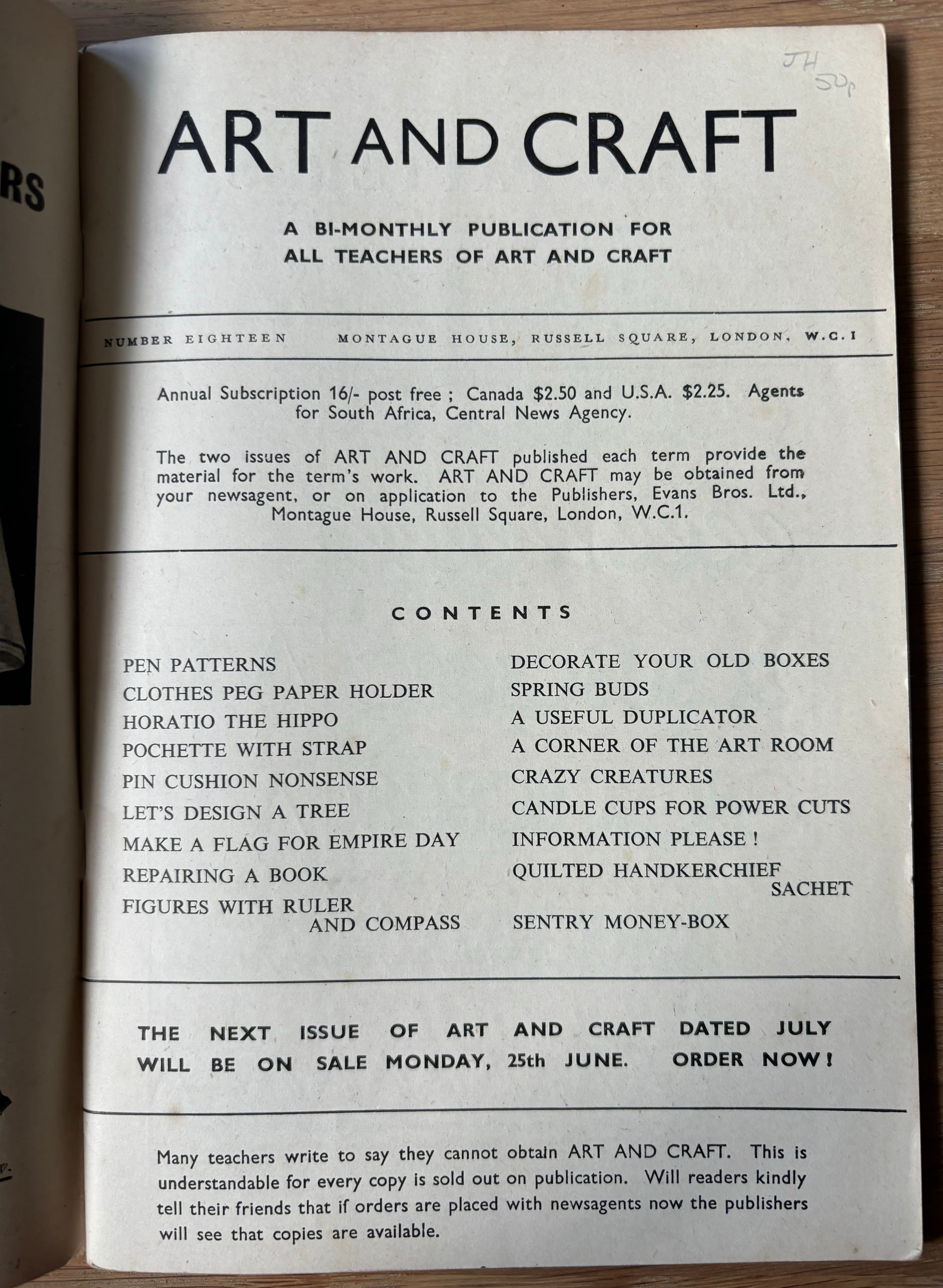 1951 ART AND CRAFT Decorating Boxes MAGAZINE CHILD EDUCATION May - transpontinebooks