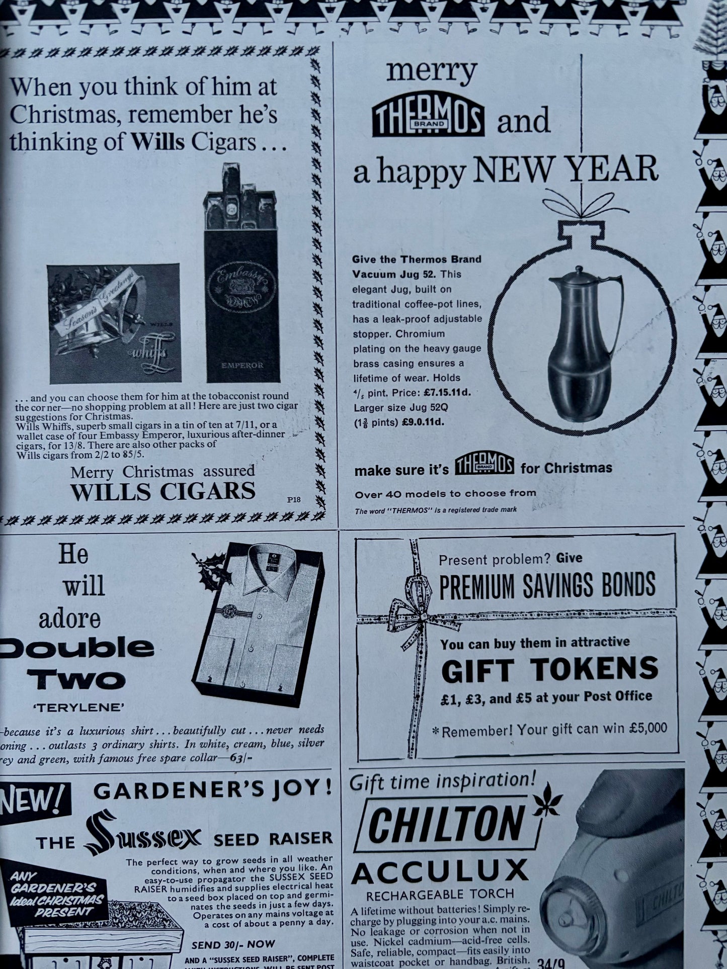 Val Biro HOMES AND GARDENS CHRISTMAS Magazine December 1962 ILLUSTRATED