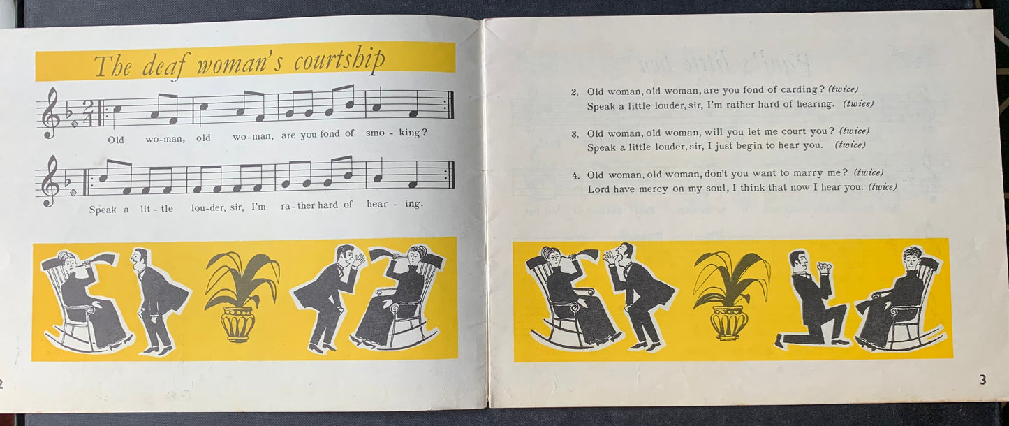 Peter Monkcom TIME AND TUNE Autumn 1958 Illus Art BBC Music Book SCHOOLS SONGBOOK - transpontinebooks