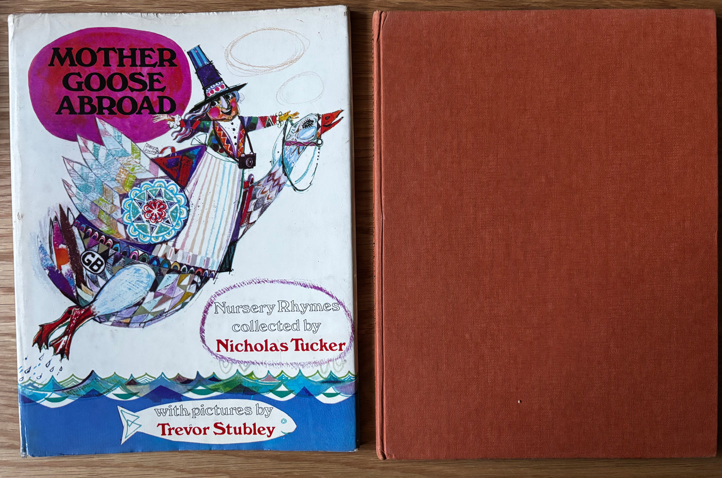 Trevor Stubley MOTHER GOOSE ABROAD 1st DJ HB 1974 Nicholas Tucker Signed Nursery Rhymes