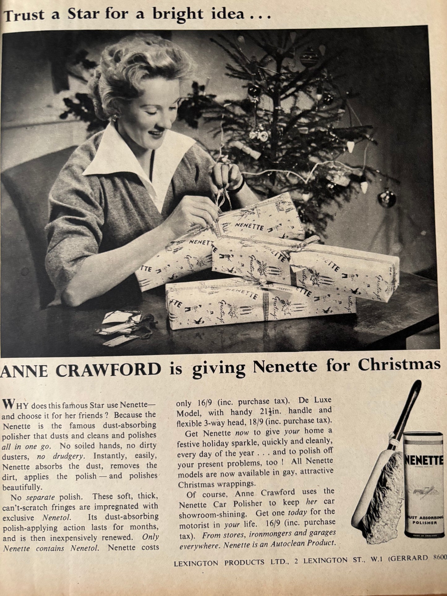 HOUSE BEAUTIFUL Magazine Christmas December 1955 ILLUSTRATED