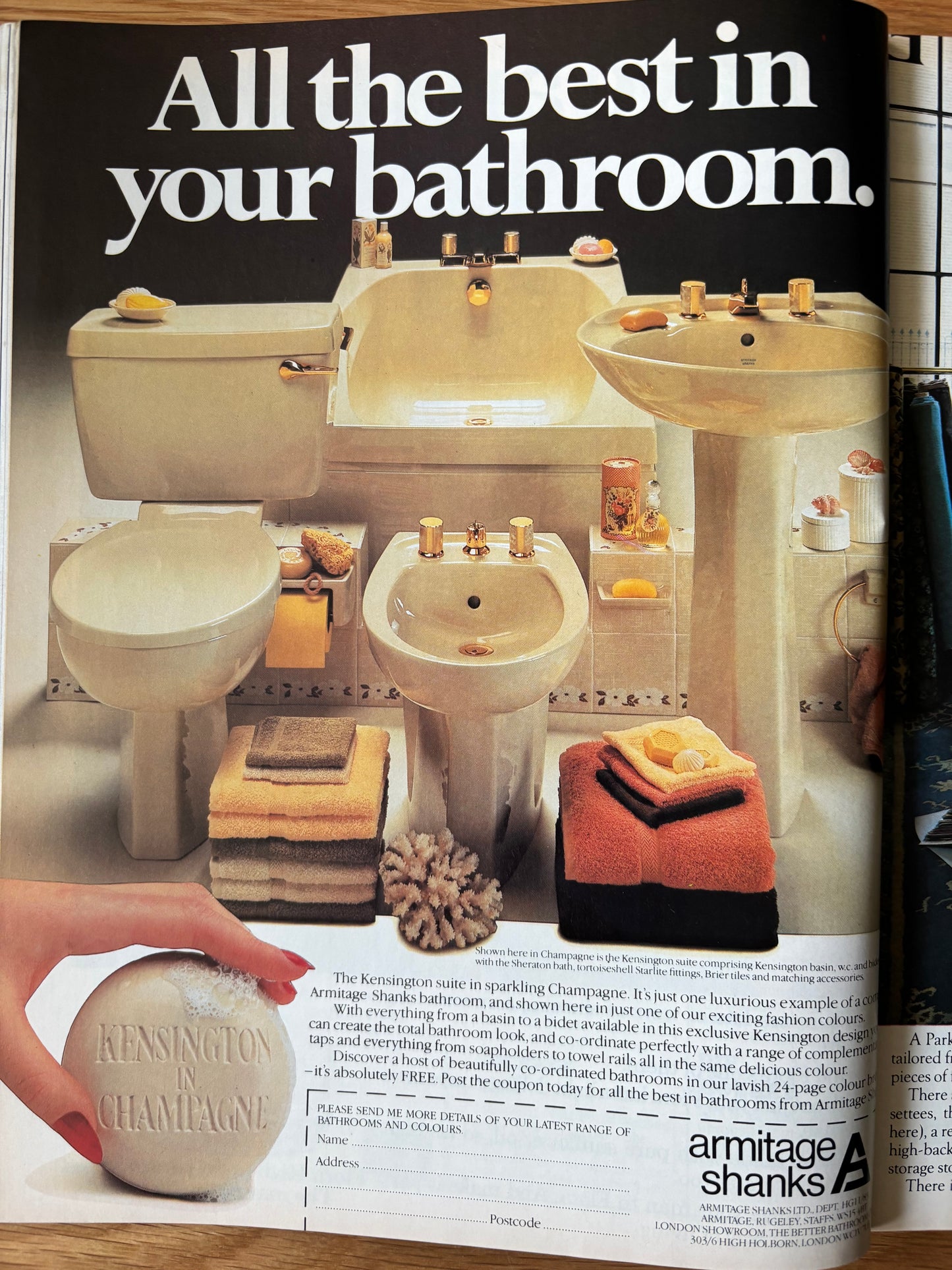 HOMES AND GARDENS Magazine November 1983 ITALY Ian Beck Glynn Boyd Harte