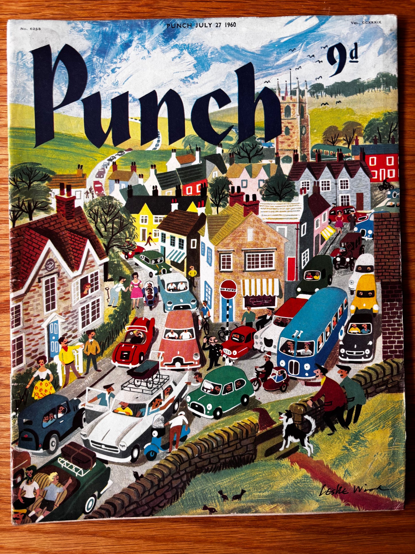 Leslie Wood PUNCH MAGAZINE July 27, 1960 VINTAGE CARS Guinness Advert