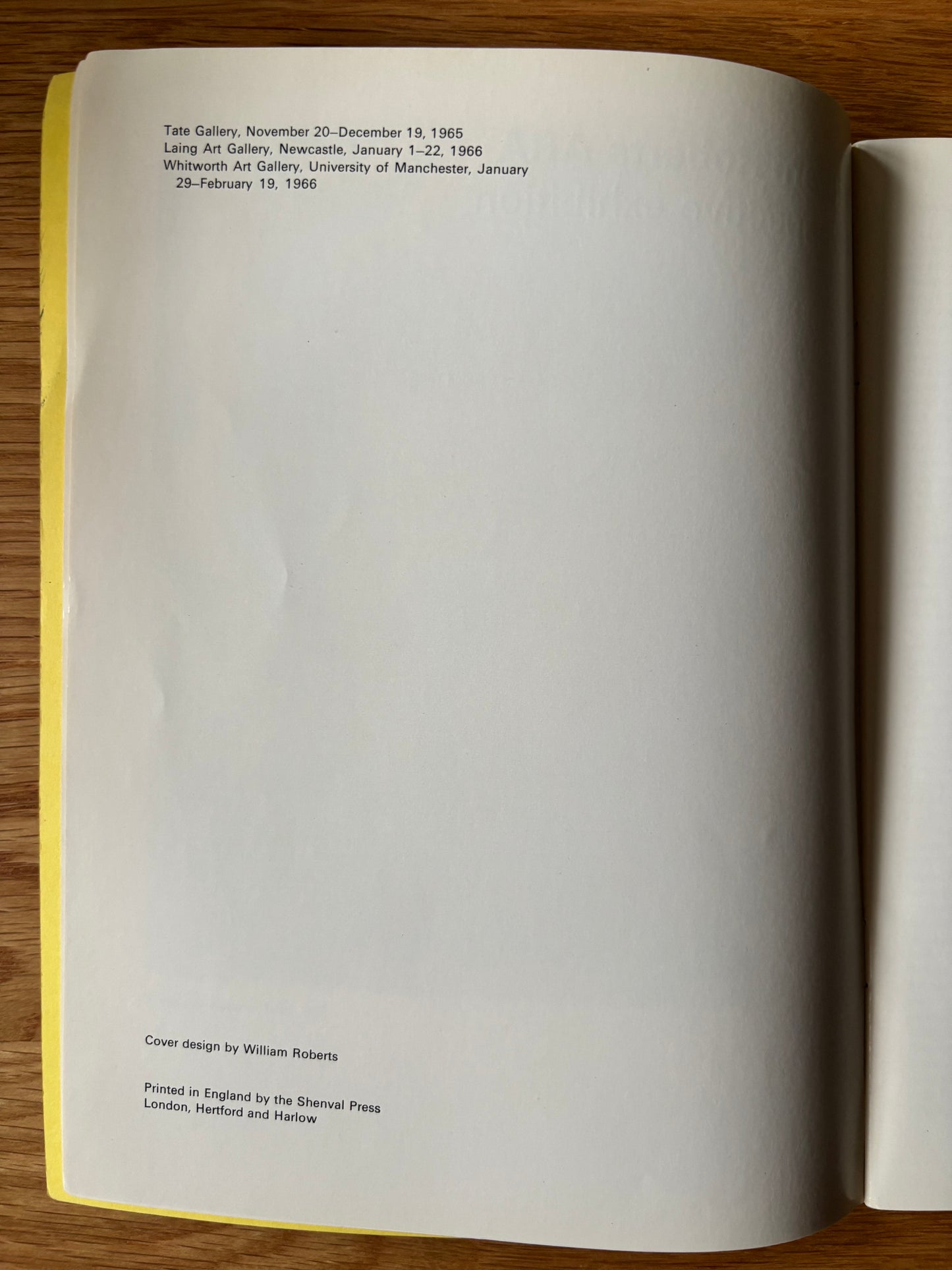 WILLIAM ROBERTS ARA The Arts Council Exhibition Catalogue 1965 ILLUSTRATED