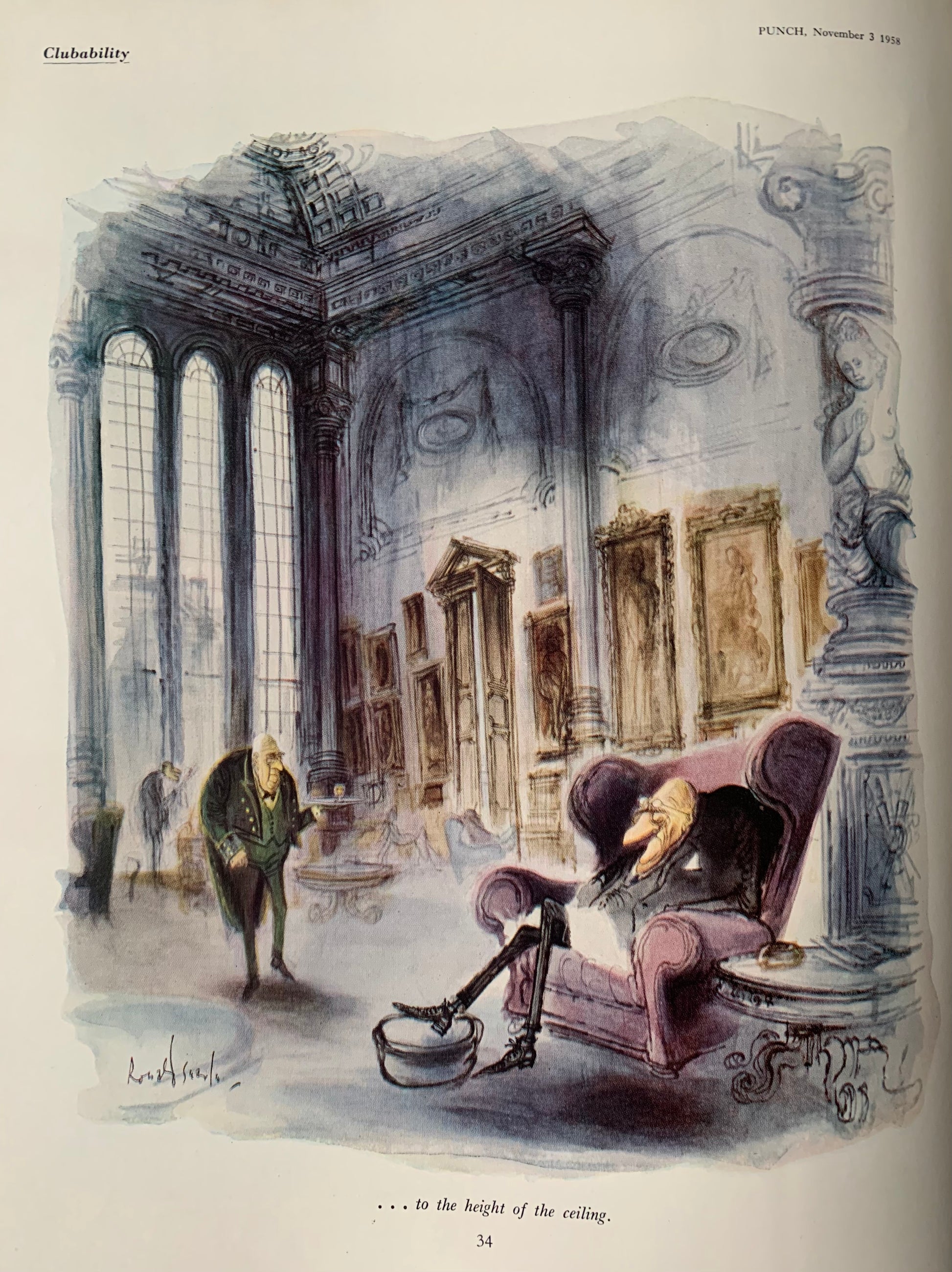 Christmas PUNCH ALMANACK 1959 Ronald Searle Fougasse MAGAZINE ADVERTS - transpontinebooks