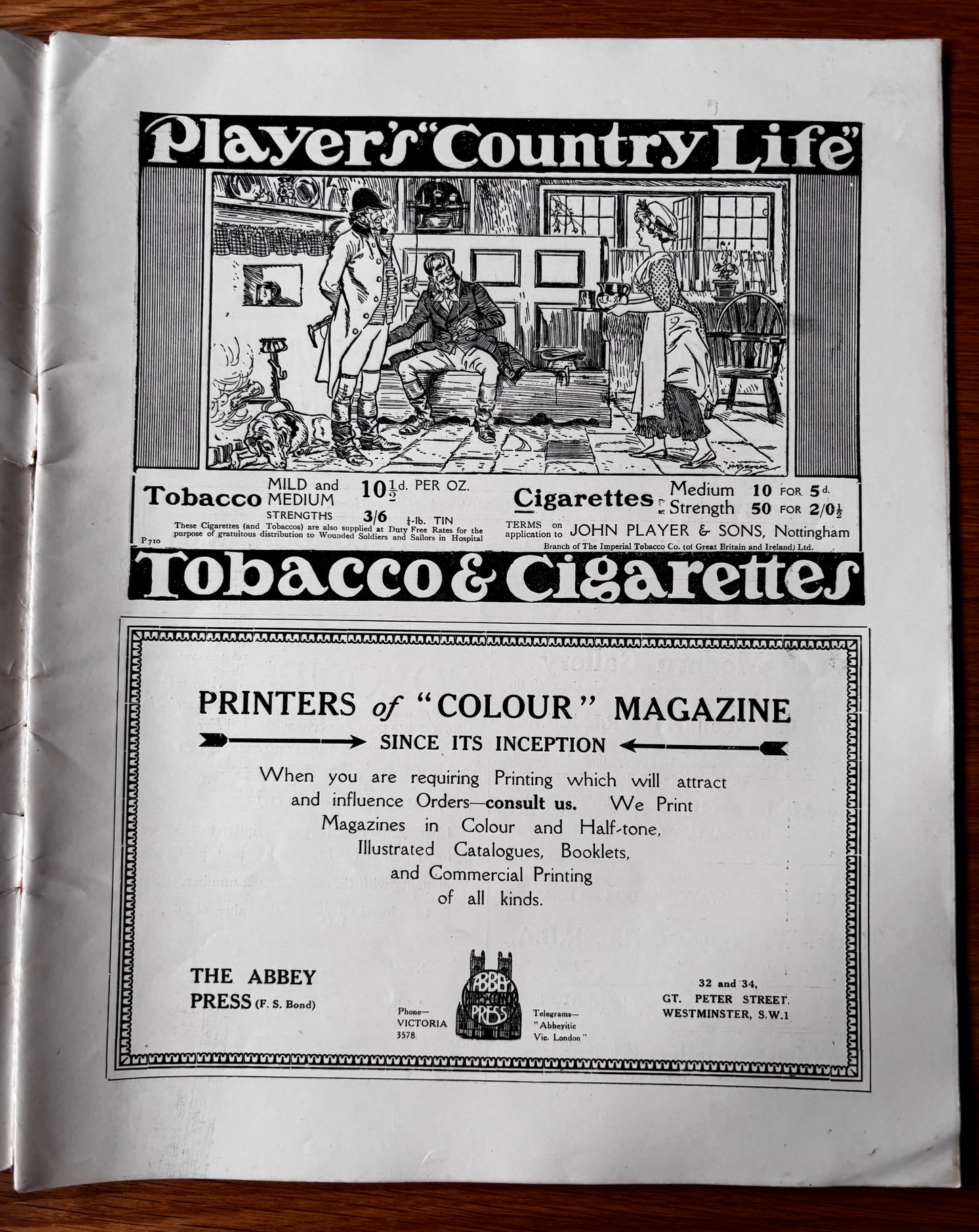 Hal Hurst COLOUR MAGAZINE March 1919 ADVERTS ART McKnight Kauffer Illustrated