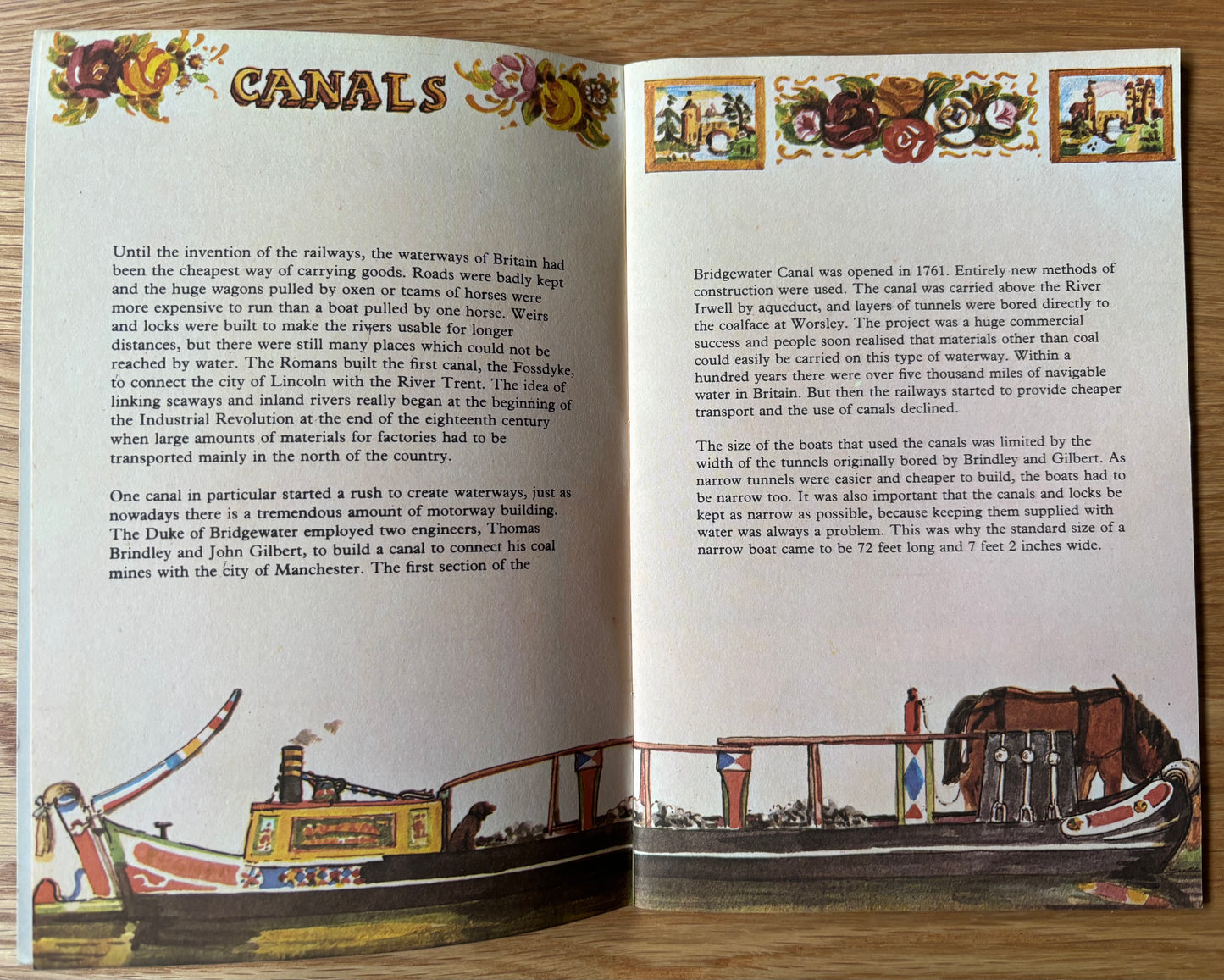 Peter Rice NARROW BOATS National Trust 1976 Dinosaur Publications ILLUSTRATED