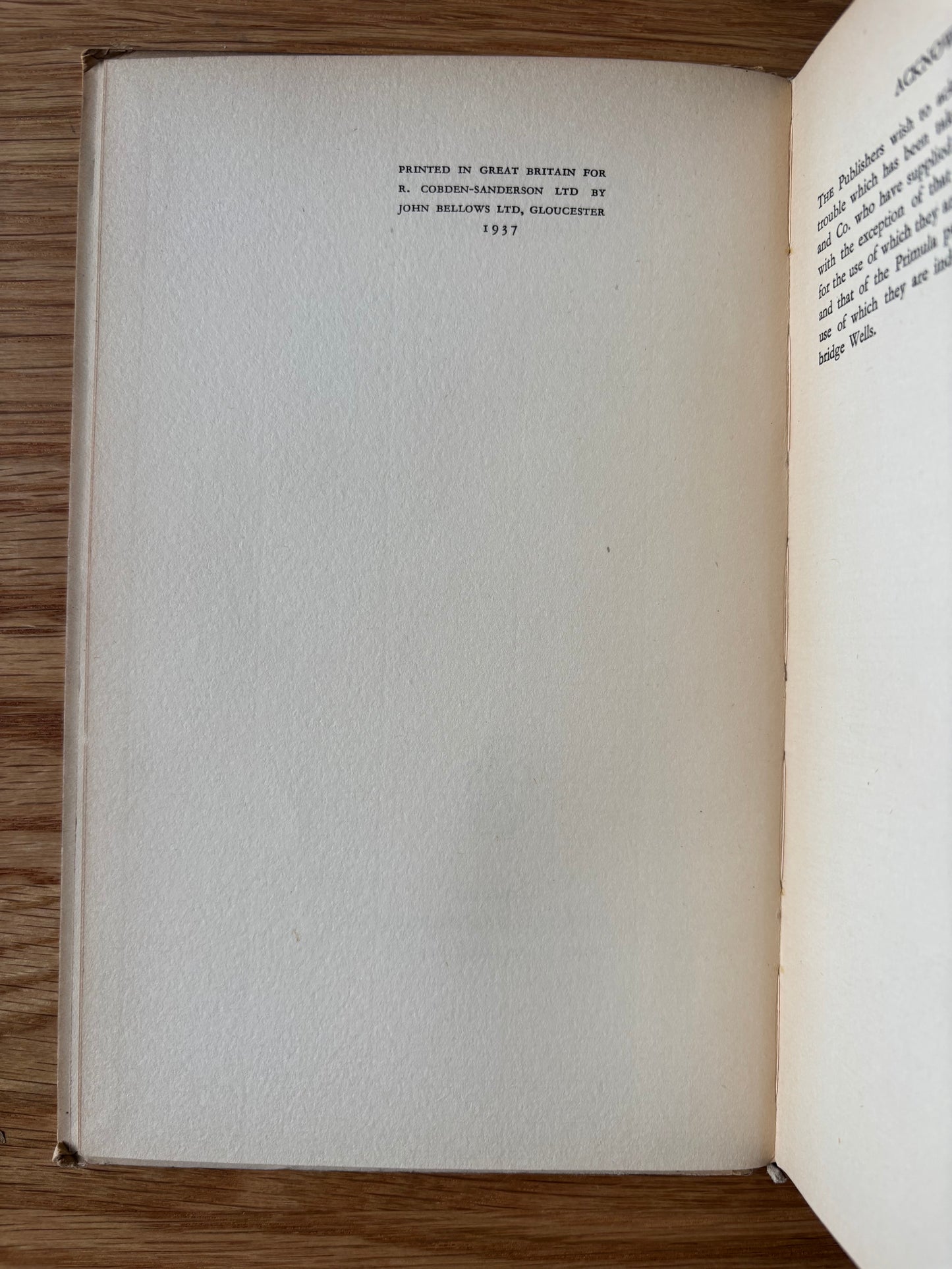 John Nash SOME FLOWERS Vita Sackville West HB 1st Ed 1937 Cobden Sanderson