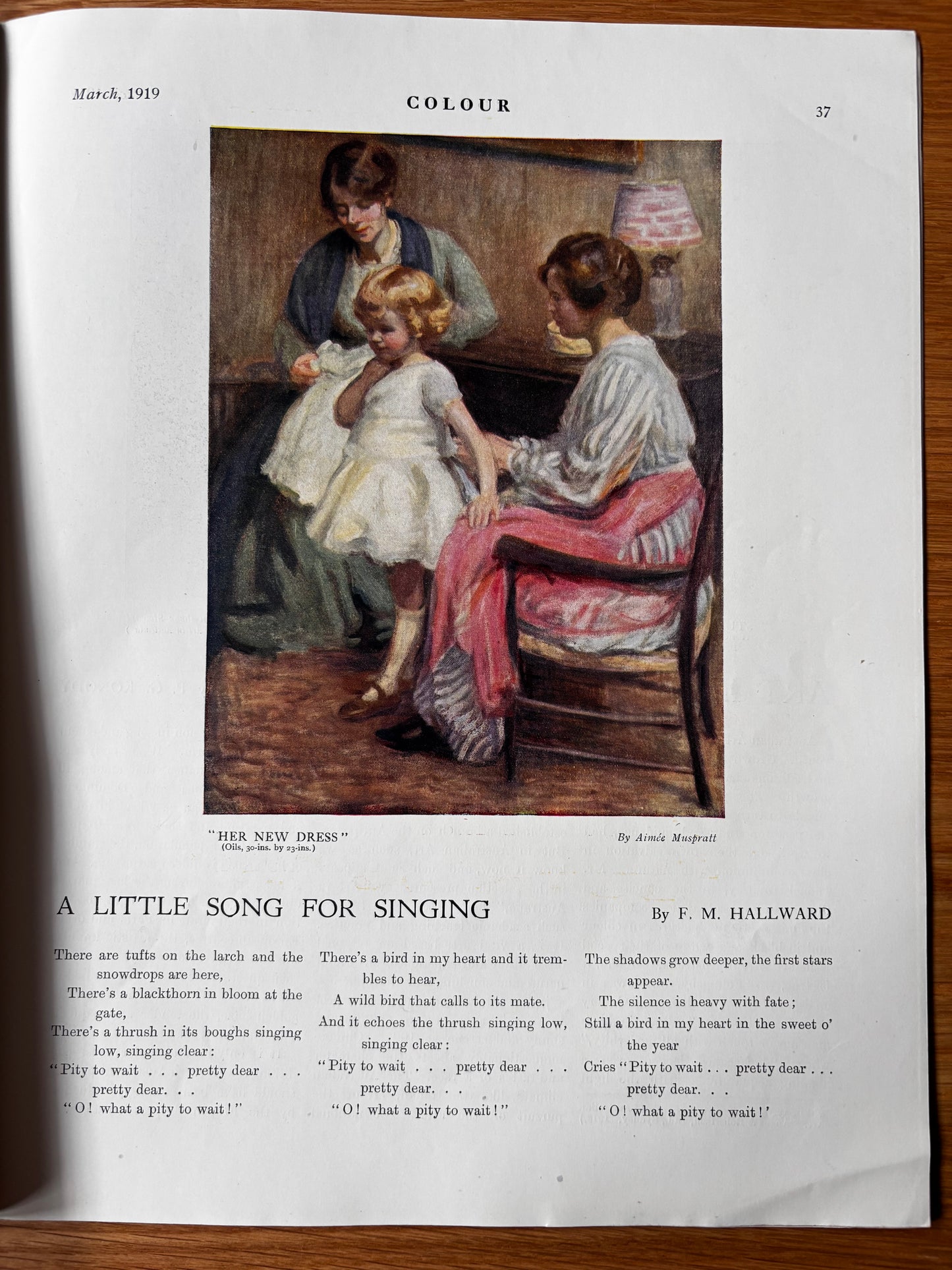 Hal Hurst COLOUR MAGAZINE March 1919 ADVERTS ART McKnight Kauffer Illustrated