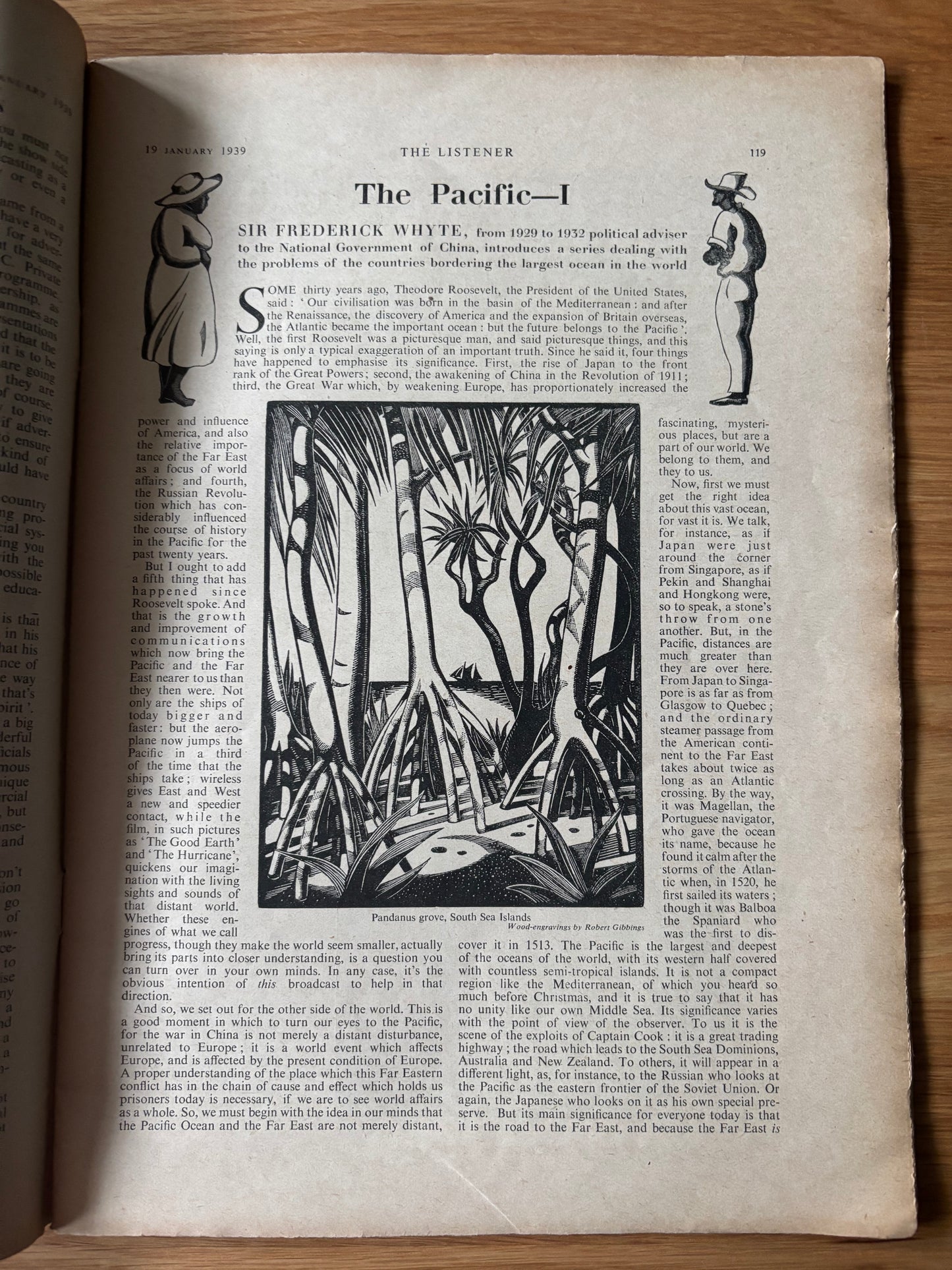 Barnett Freedman BBC THE LISTENER January 1939 E M FORSTER Stephen Spender