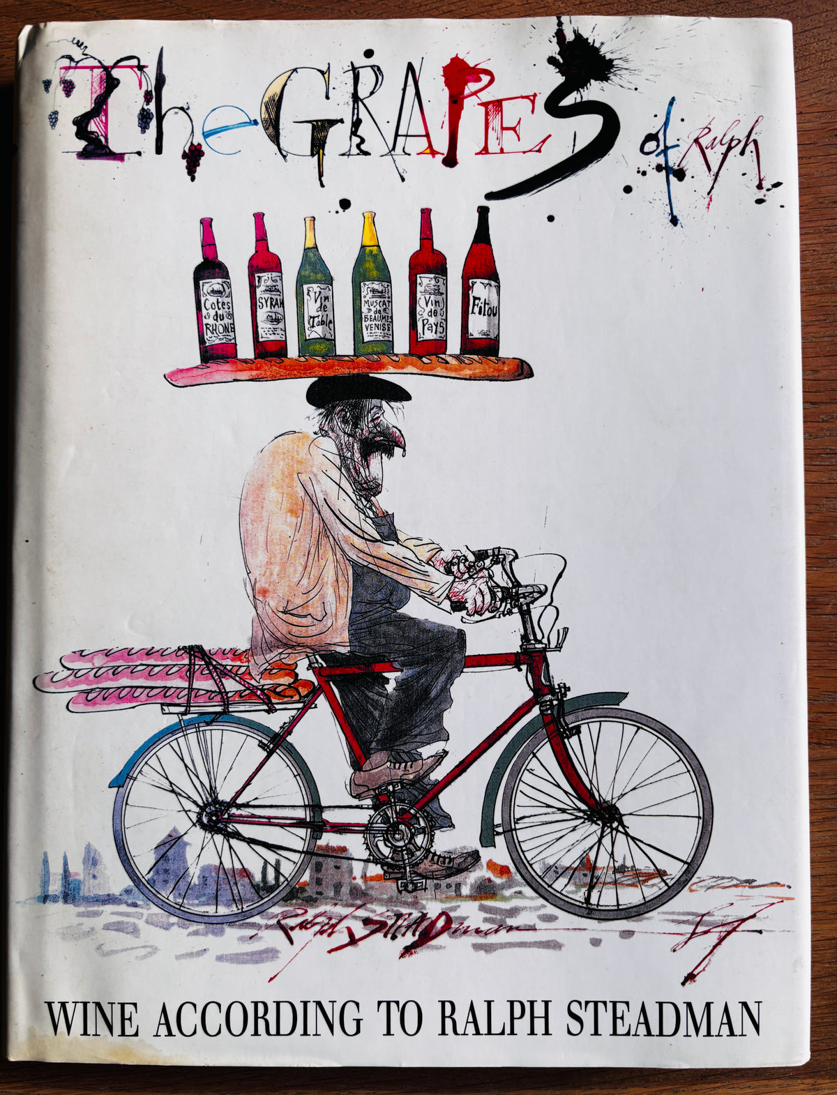 Ralph Steadman Signed THE GRAPES OF RALPH 1st 1992 DJ ILLUSTRATED Wine