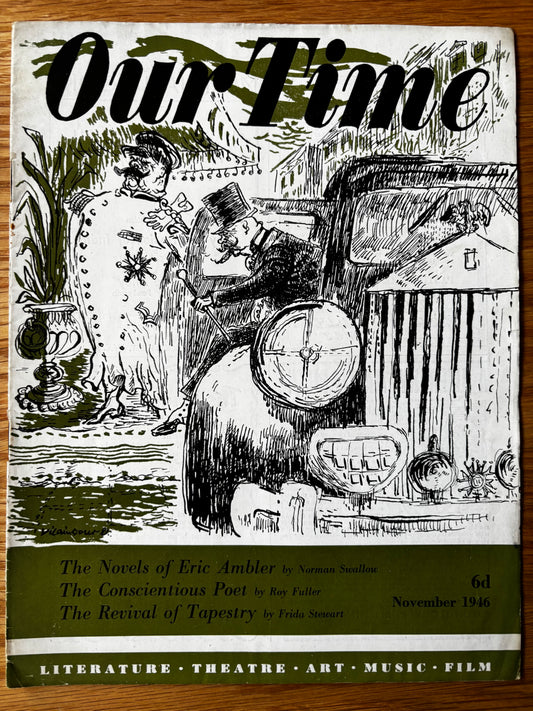 Vilaincourt OUR TIME Magazine November 1946 ERIC AMBLER Revival Of Tapestry France