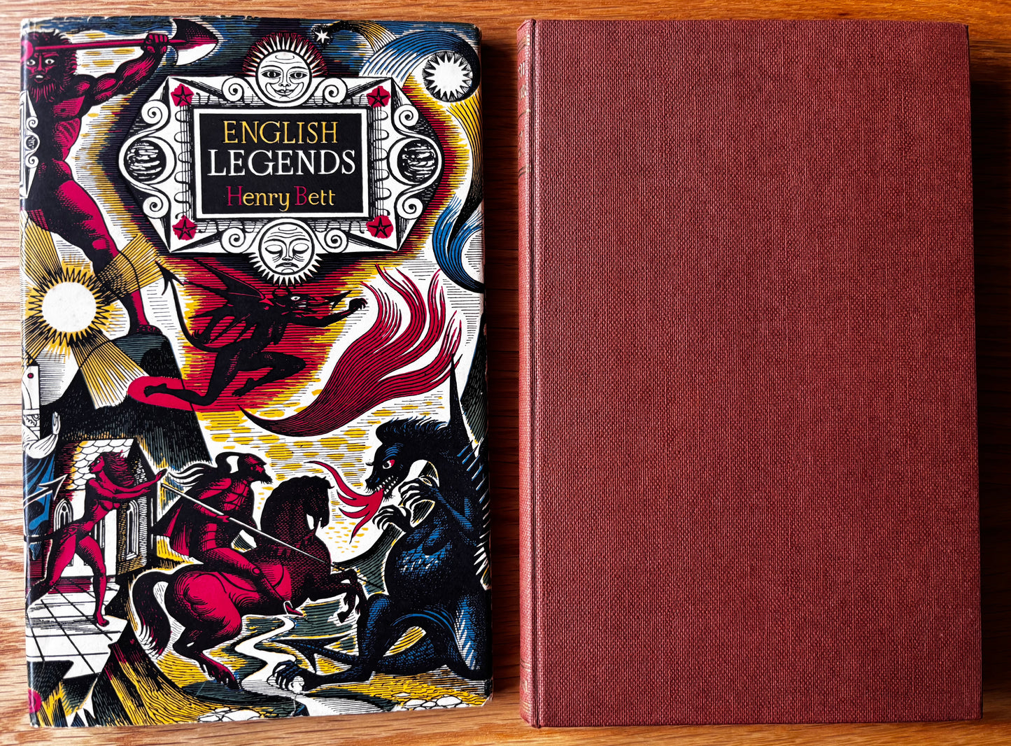 Eric Fraser ENGLISH LEGENDS 1952 Batsford Henry Bett ILLUS Myths Demons