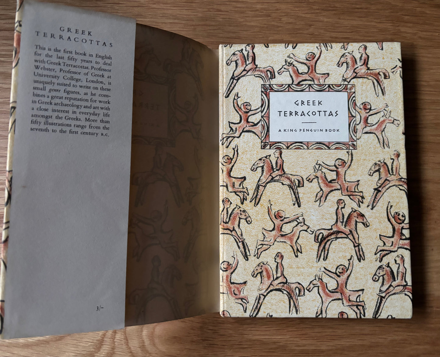 Enid Marx GREEK TERRACOTTAS King Penguin Book DJ 1950 ART DESIGN K54