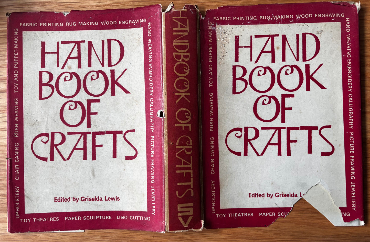 Edward Bawden HANDBOOK OF CRAFTS 1960 DJ Griselda Lewis Betty Swanwick Great Bardfield