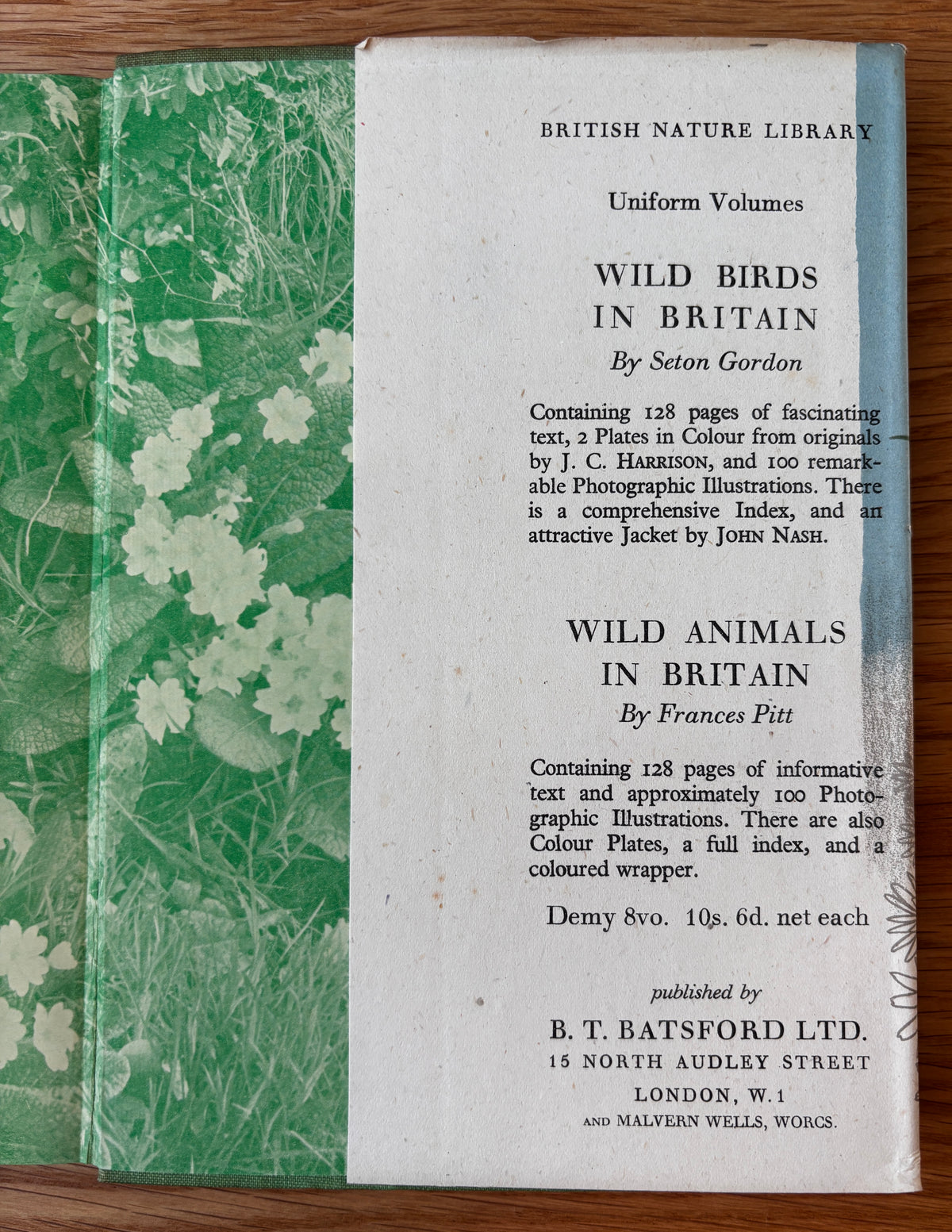 John Nash WILD FLOWERS IN BRITAIN 1943 HB DJ Robert Gathorne-Hardy ILLUSTRATED