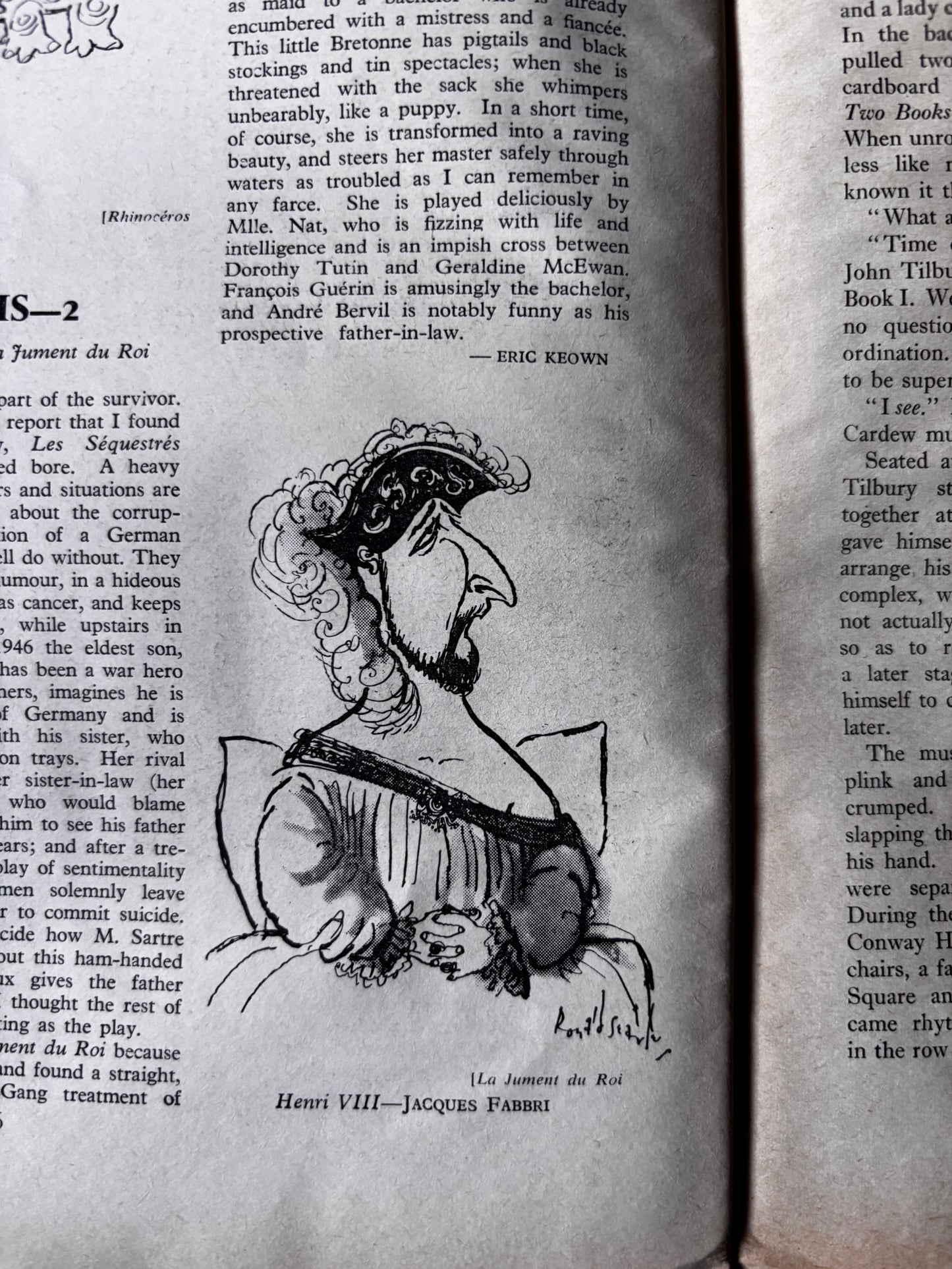 Leslie Wood PUNCH MAGAZINE April 20 1960 SHAKESPEARE RSC STRATFORD
