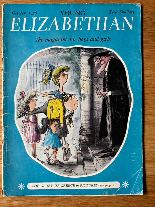Ronald Searle YOUNG ELIZABETHAN MAGAZINE October 1956 Molesworth