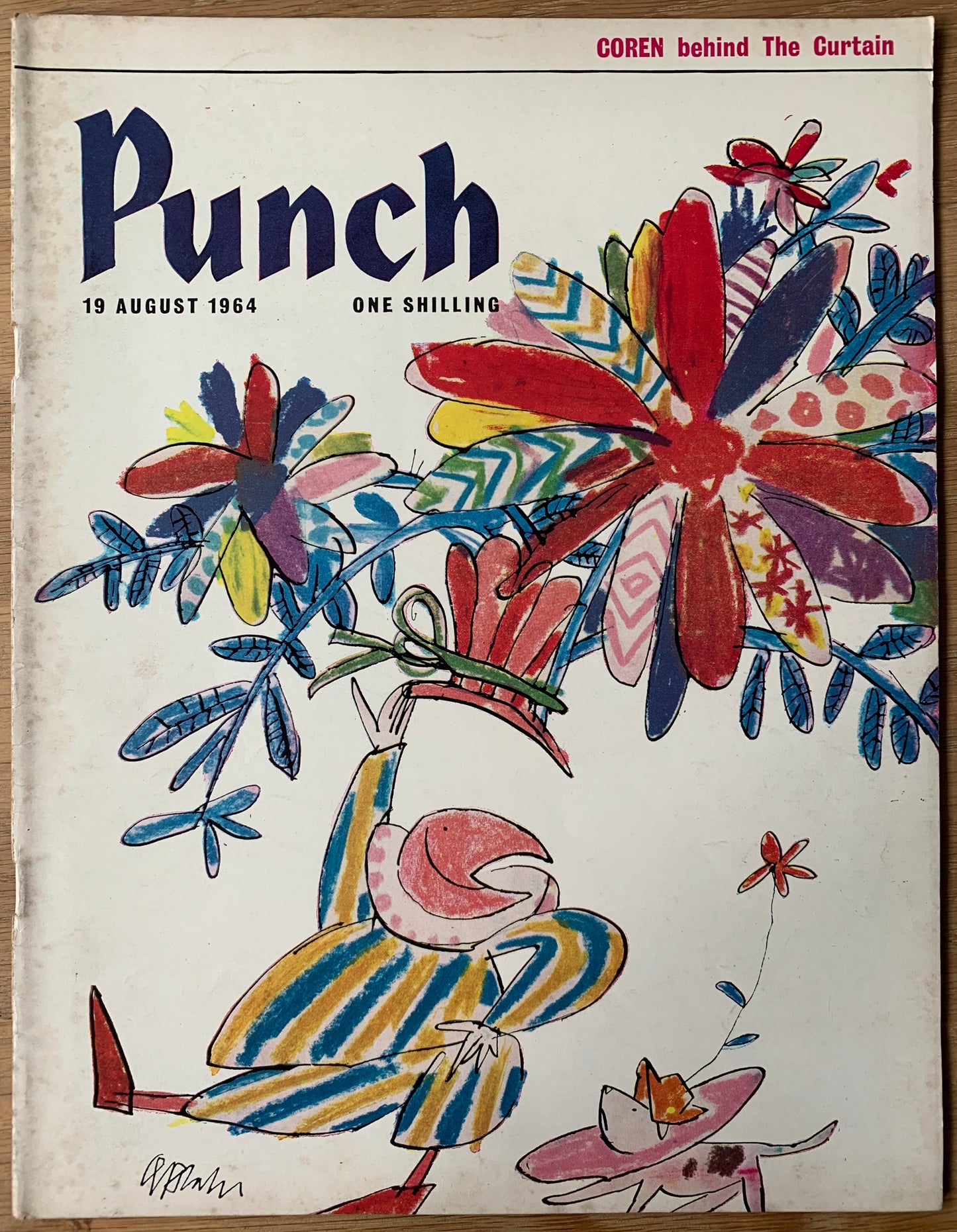 Blake Quentin PUNCH MAGAZINE August 1964 ART Cartoons - transpontinebooks