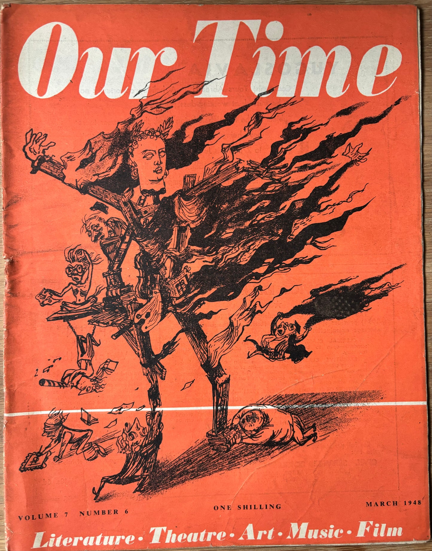 James Boswell OUR TIME Magazine March 1948 Ronald Searle GERMAN ART - transpontinebooks