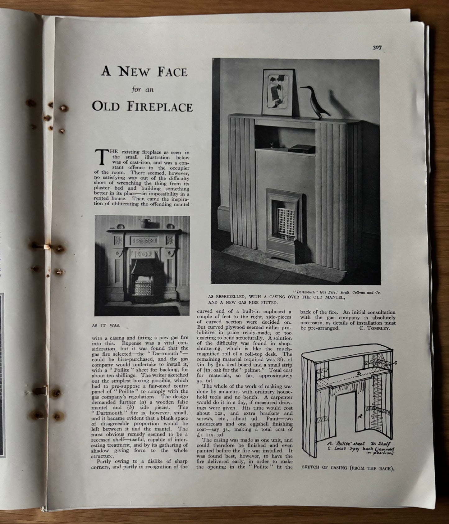 1930’s HOMES AND GARDENS Magazine December 1933 Illustrated ADVERTS