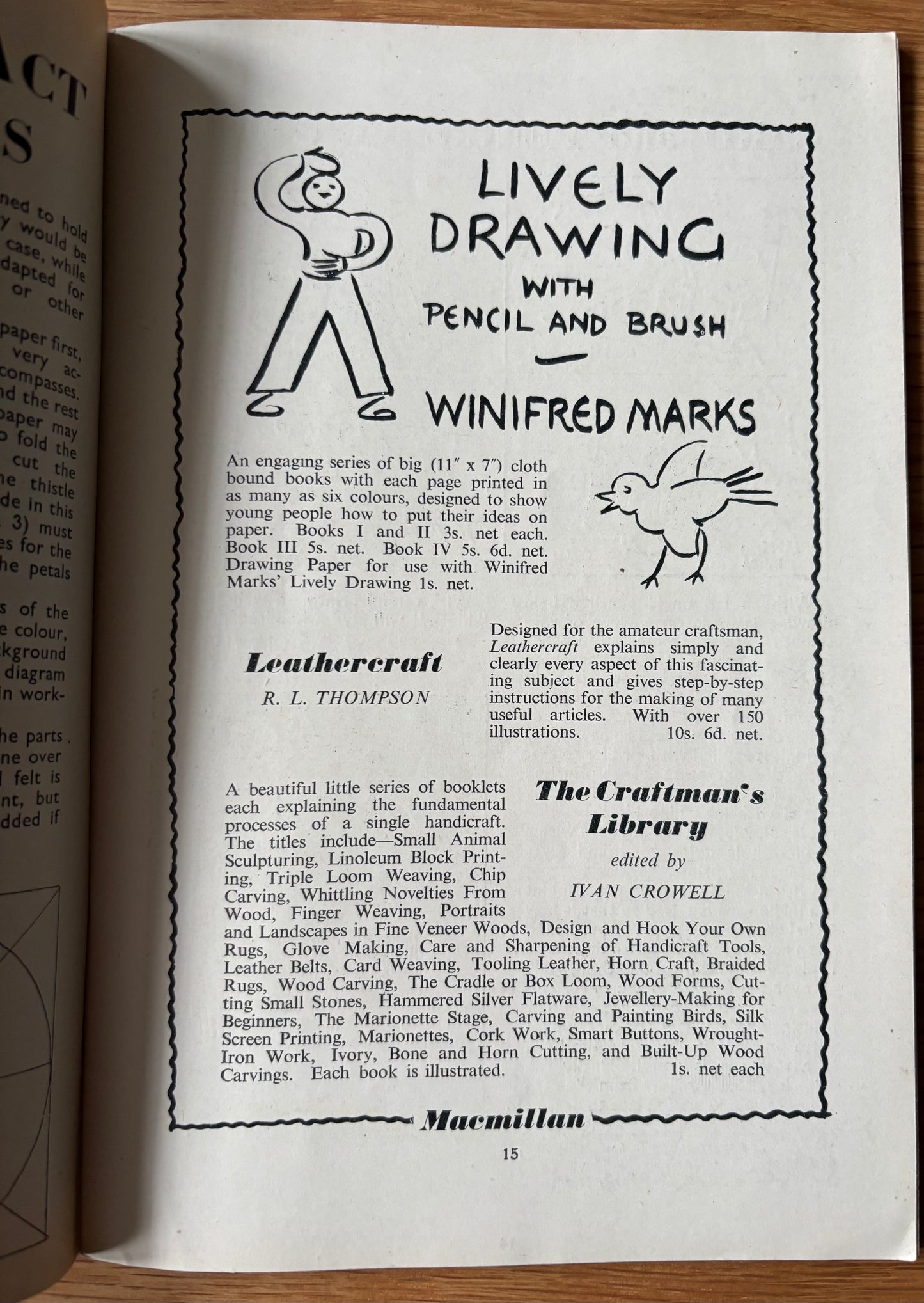1950 ART AND CRAFT MAGAZINE Fabric Toys CHILD EDUCATION Wedge Shoes