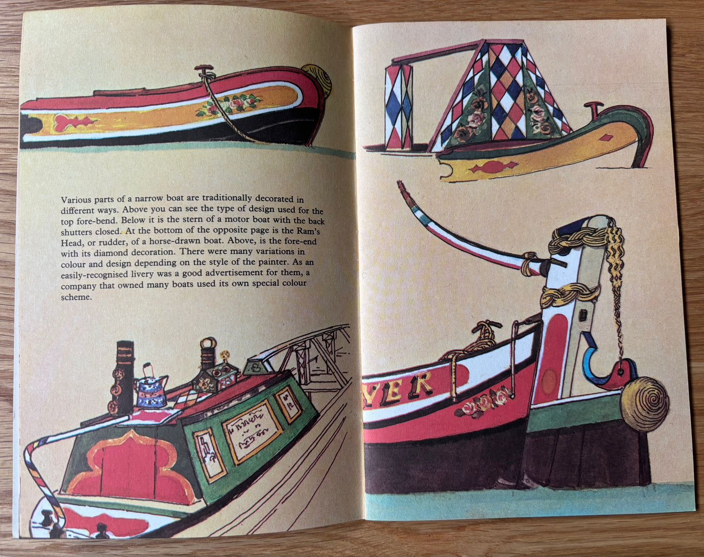 Peter Rice NARROW BOATS National Trust 1976 Dinosaur Publications ILLUSTRATED
