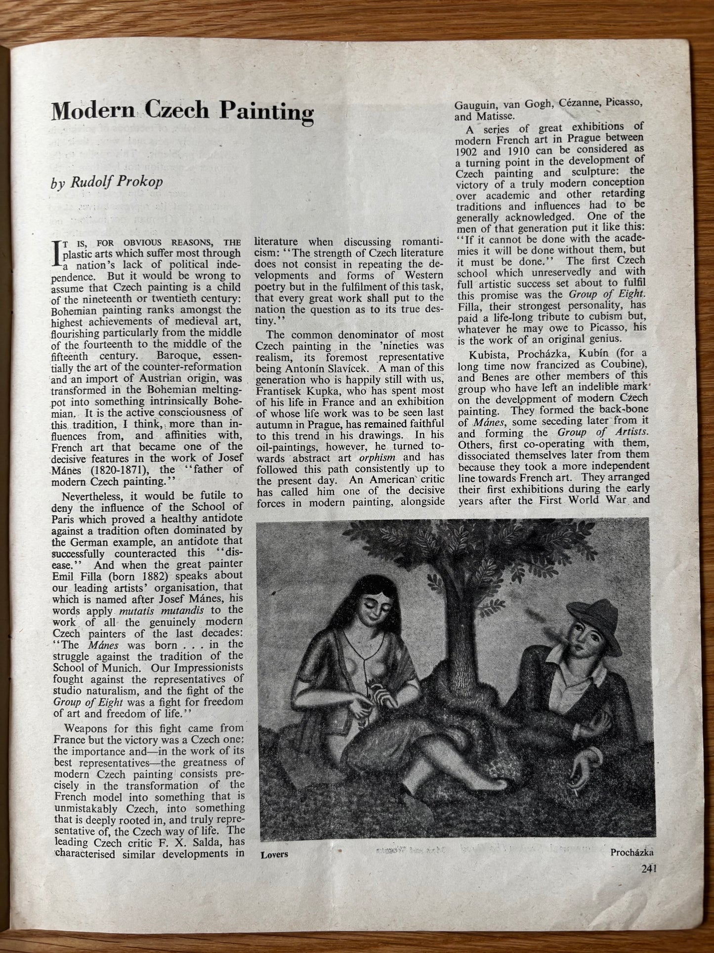 Diana John OUR TIME Magazine June 1947 PUPPETRY Modern Czech Painting
