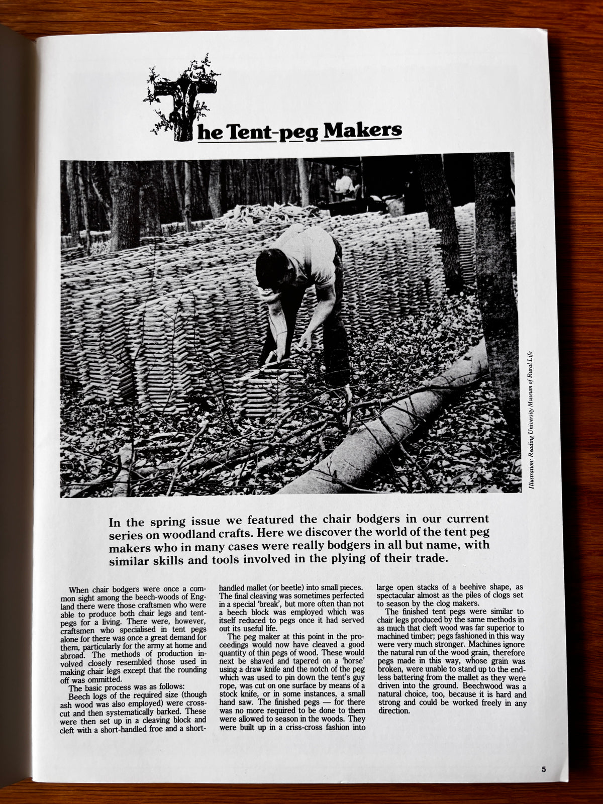 Peter Reddick THE COUNTRY BAZAAR Magazine Autumn 1986 CRAFTS ARTIST