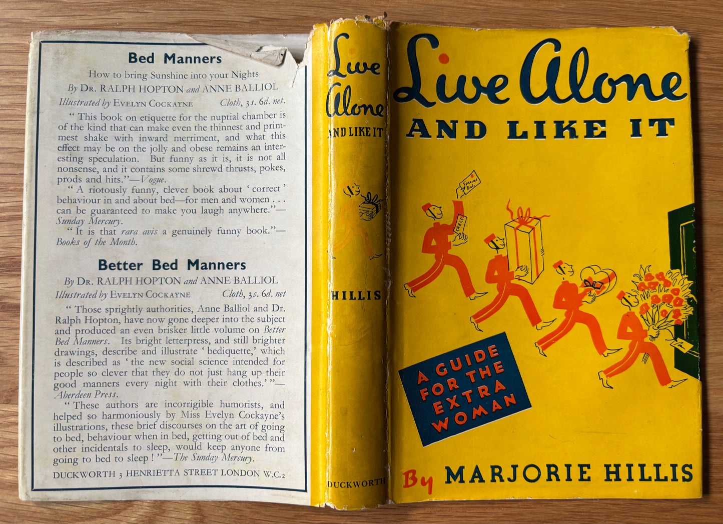 Cipes Pineles LIVE ALONE AND LIKE IT HB DJ 1947 Marjorie Hillis CITADEL PRESS