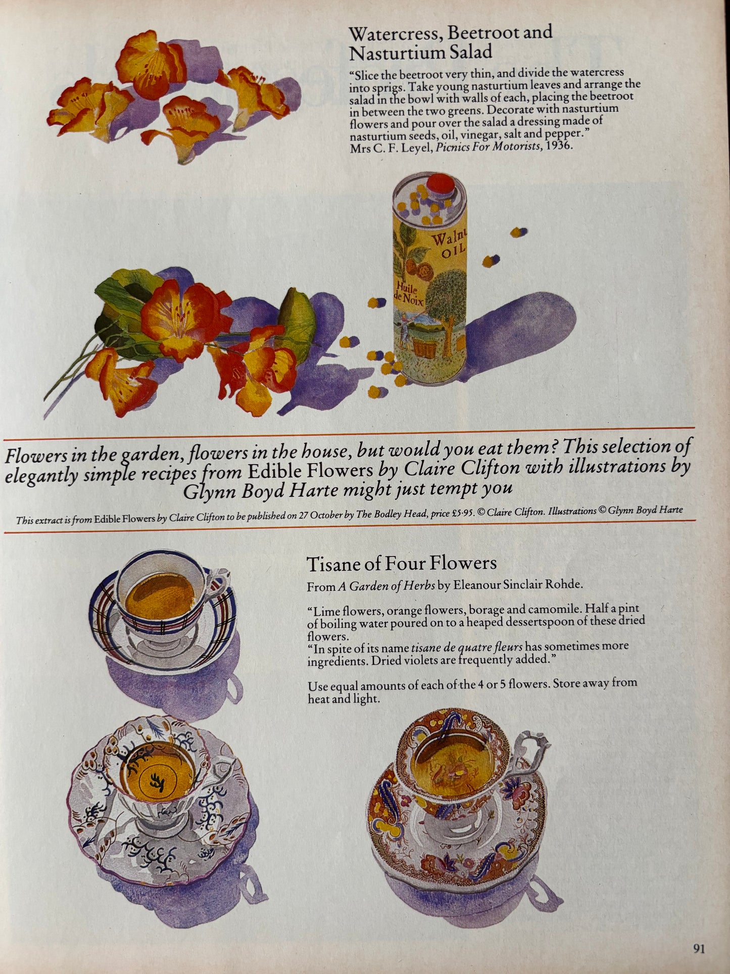 HOMES AND GARDENS Magazine November 1983 ITALY Ian Beck Glynn Boyd Harte