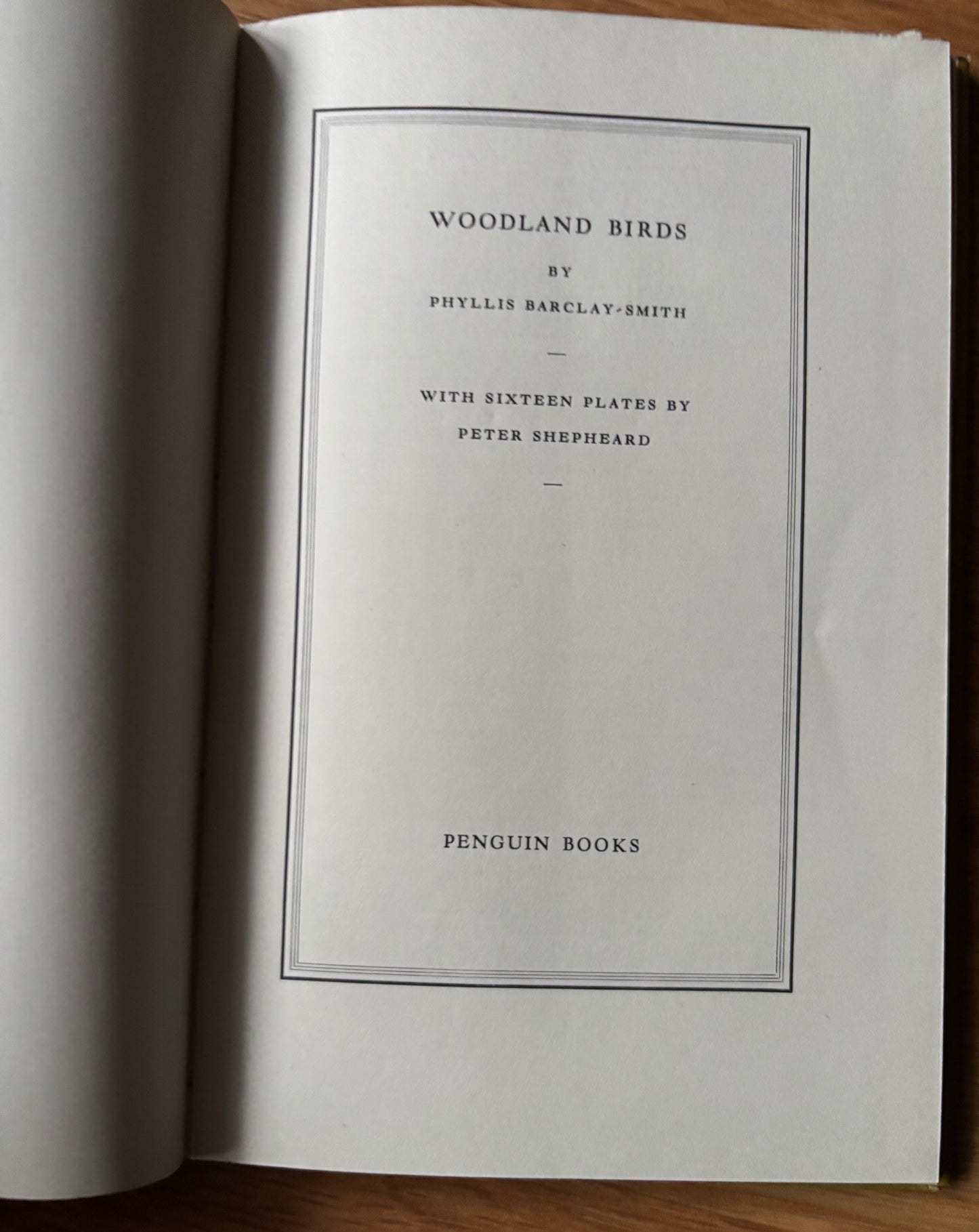 Peter Shepheard WOODLAND BIRDS King Penguin Book DJ 1955 Phyllis Barclay Smith