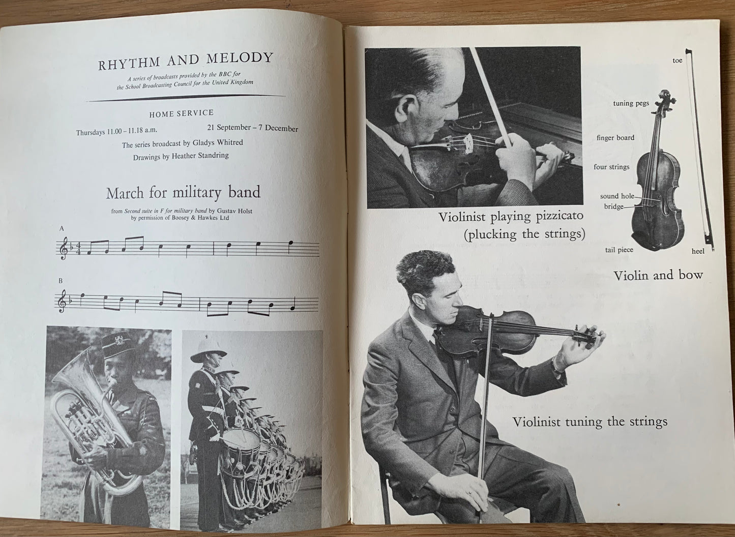 Heather Standring RHYTHM AND MELODY BBC Broadcasts To Schools AUTUMN 1961 - transpontinebooks