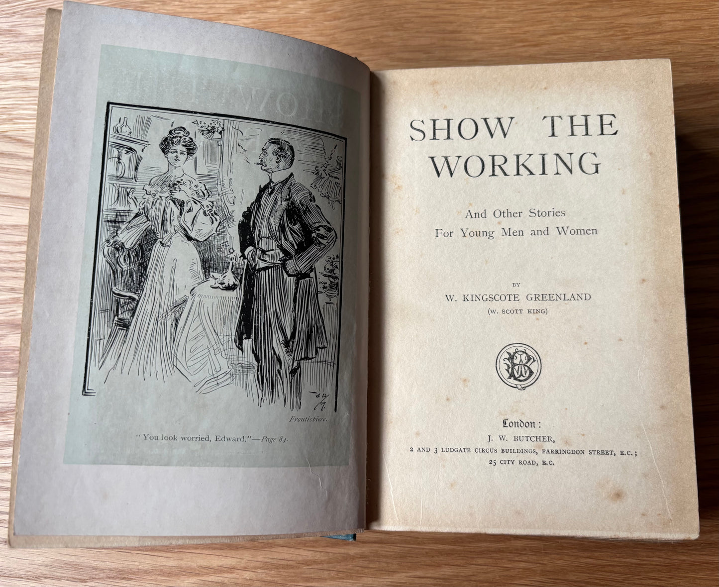 Art Nouveau Binding SHOW THE WORKING W Kingscote Greenland  J W BUTCHER
