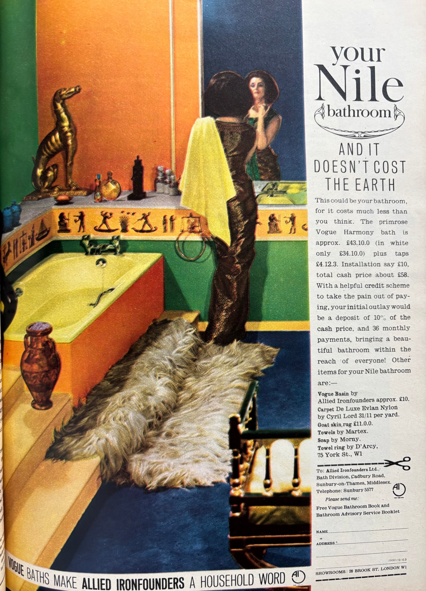 1960’s IDEAL HOME Magazine SEPTEMBER 1963 Illustrated Recipes Ads