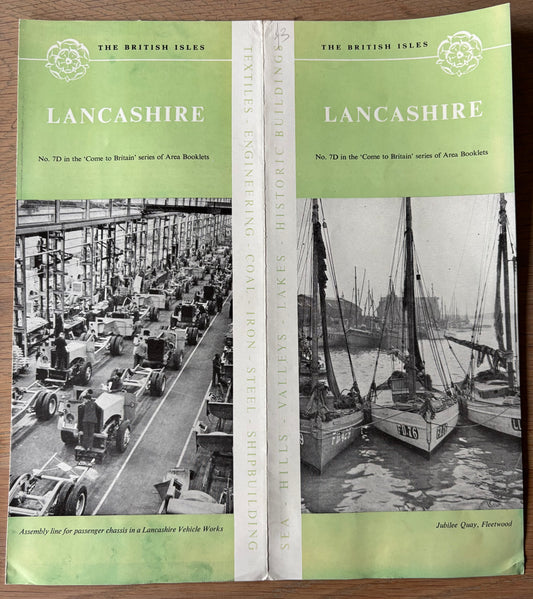 1950's LANCASHIRE Come To Britain Leaflet No 7D Fleetwood Industry