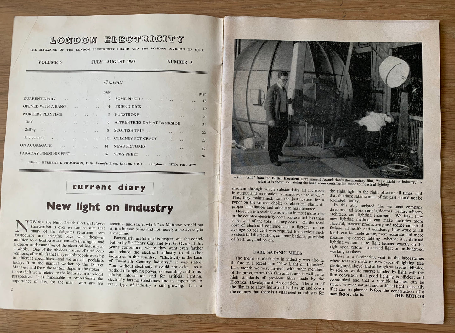 3 X LONDON ELECTRICITY BOARD Staff Magazines 1957-1960 July - August LEB - transpontinebooks