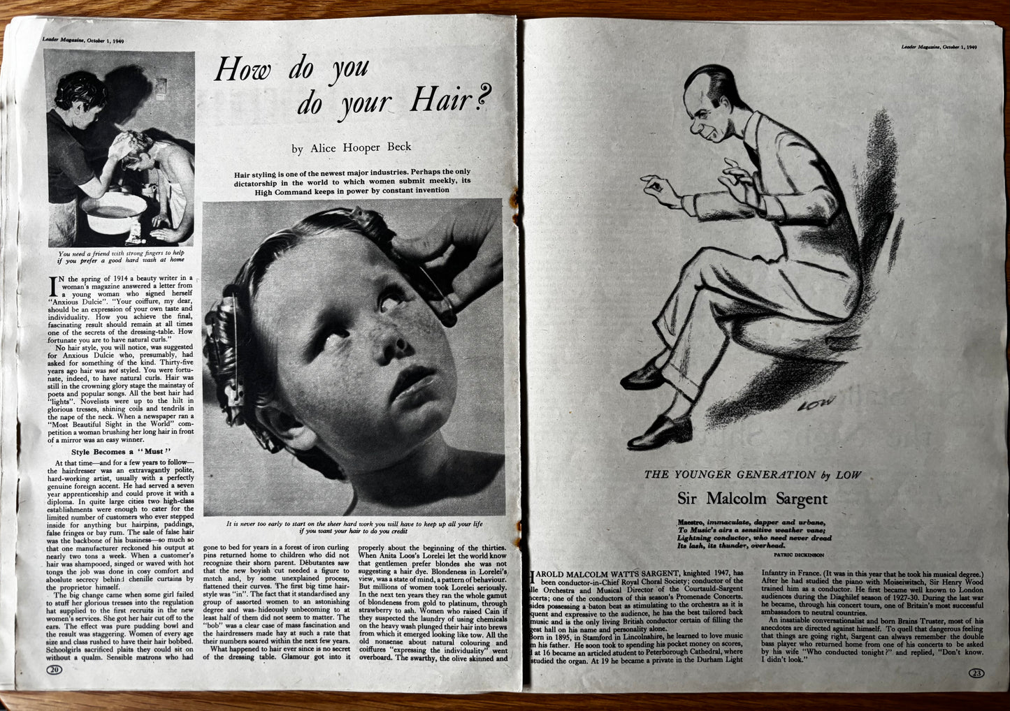 Keith Vaughan LEADER MAGAZINE October 1, 1949 Illustration