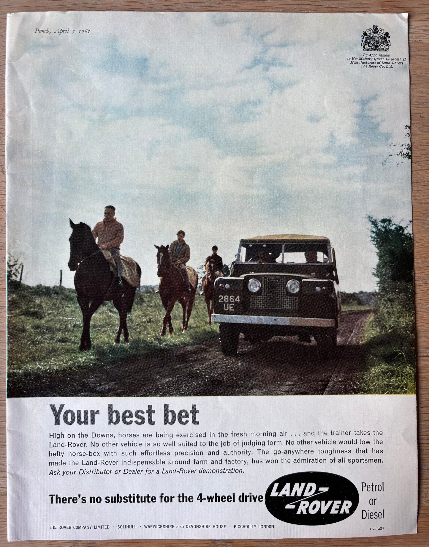 Vintage Derek Hyatt SHELL GUIDE TO LANCASHIRE April 1961 ADVERT