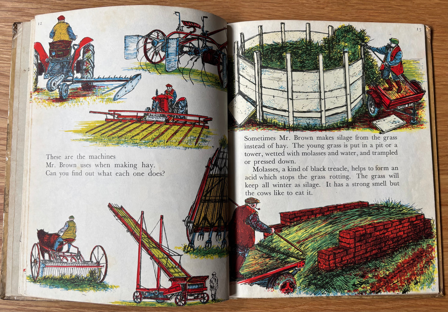 Barbara Lambourne HOME FARM AT WORK Chatto & Windus FARMING ART 1957 Schools Book