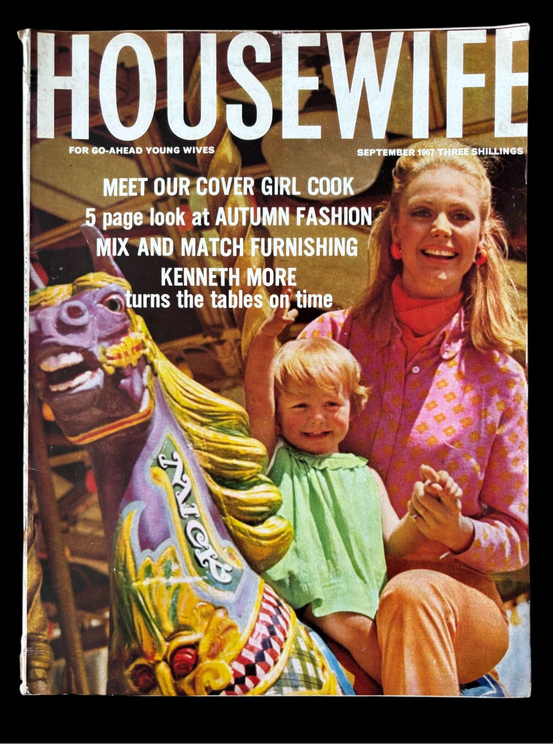 HOUSEWIFE Magazine SEPTEMBER 1967 Illustrated Mary Berry FASHION Recipes Ads